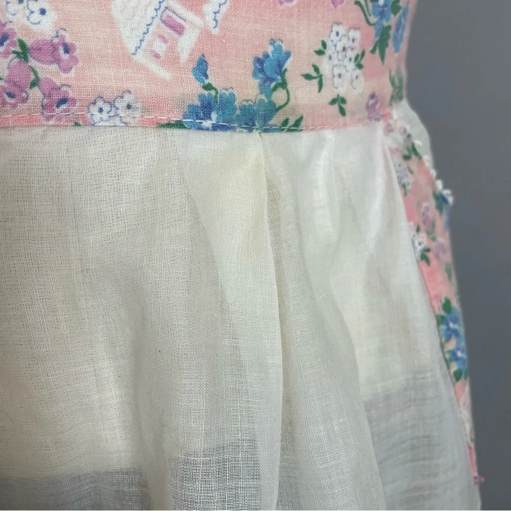 Vintage pink apron