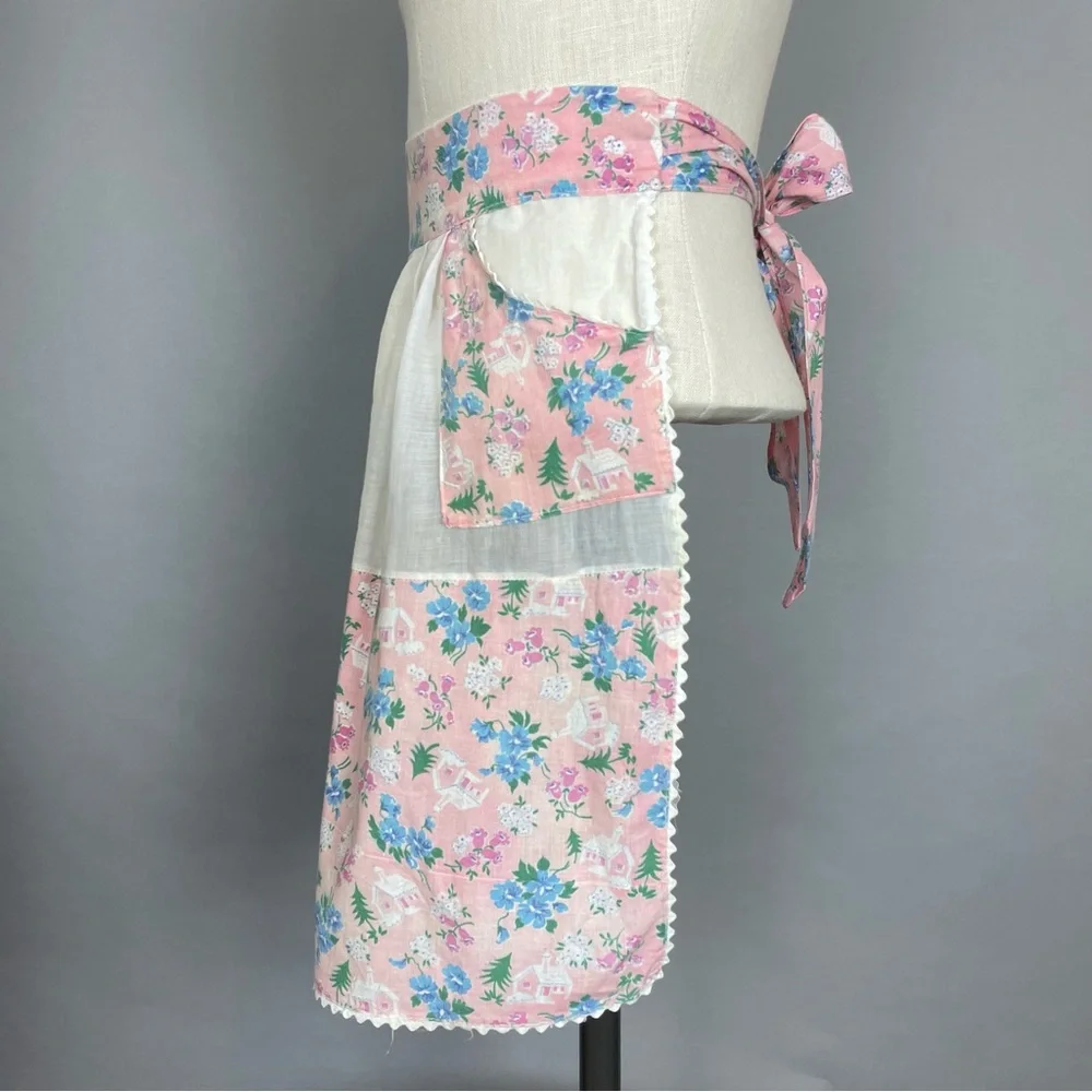 Vintage pink apron