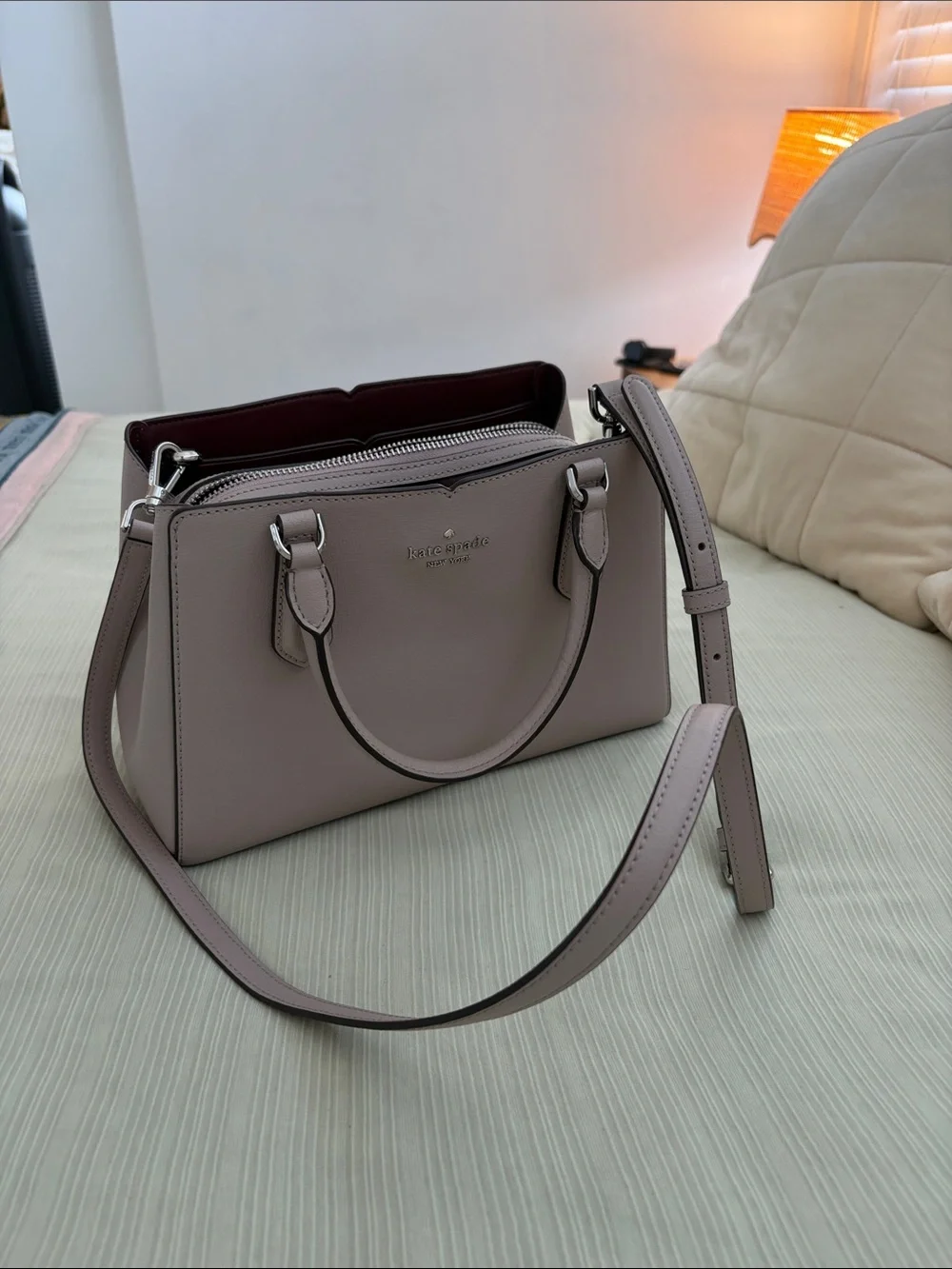 kate spade structured leather