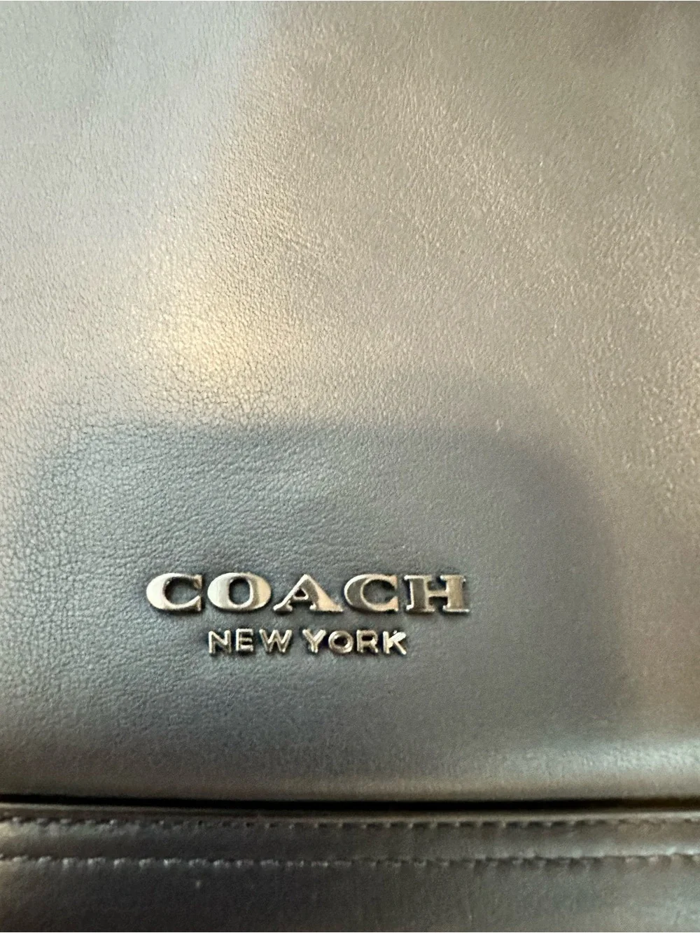 Coach leather backpack