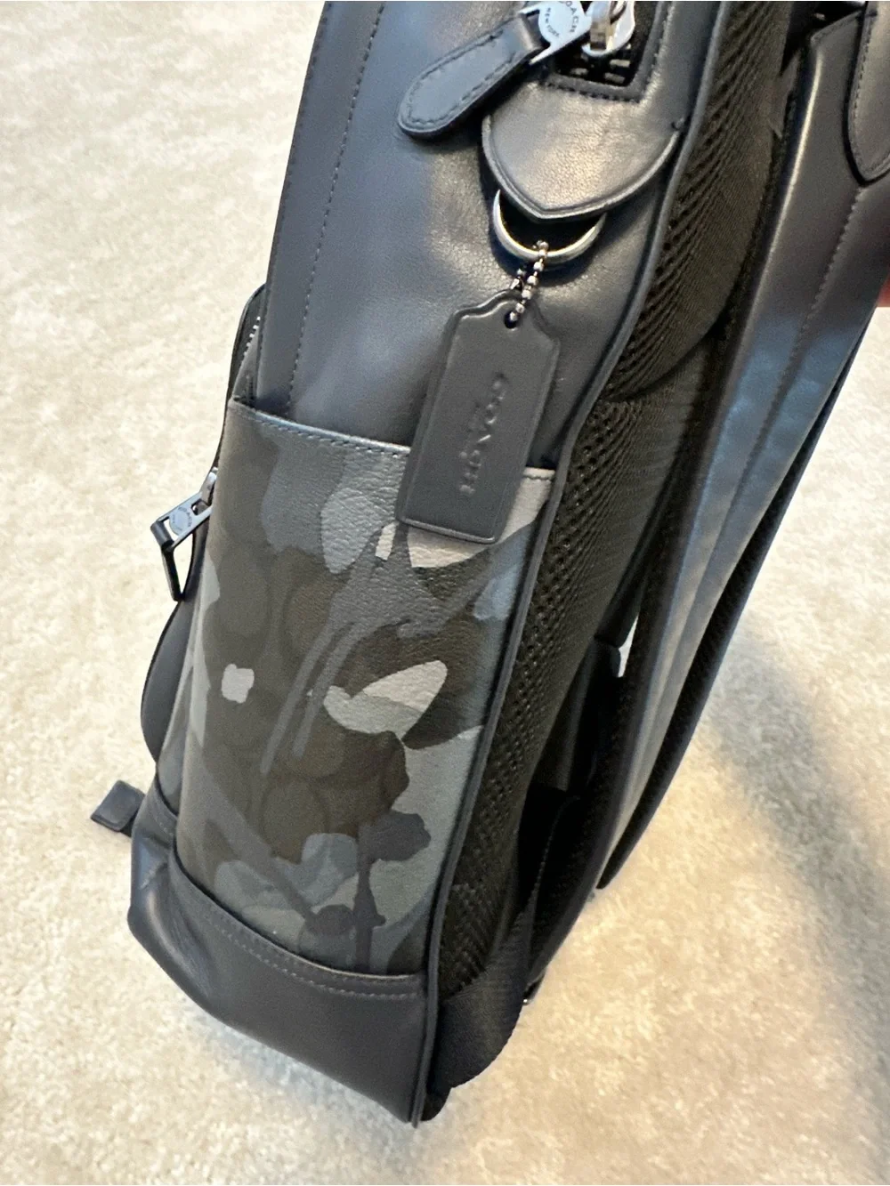 Coach leather backpack