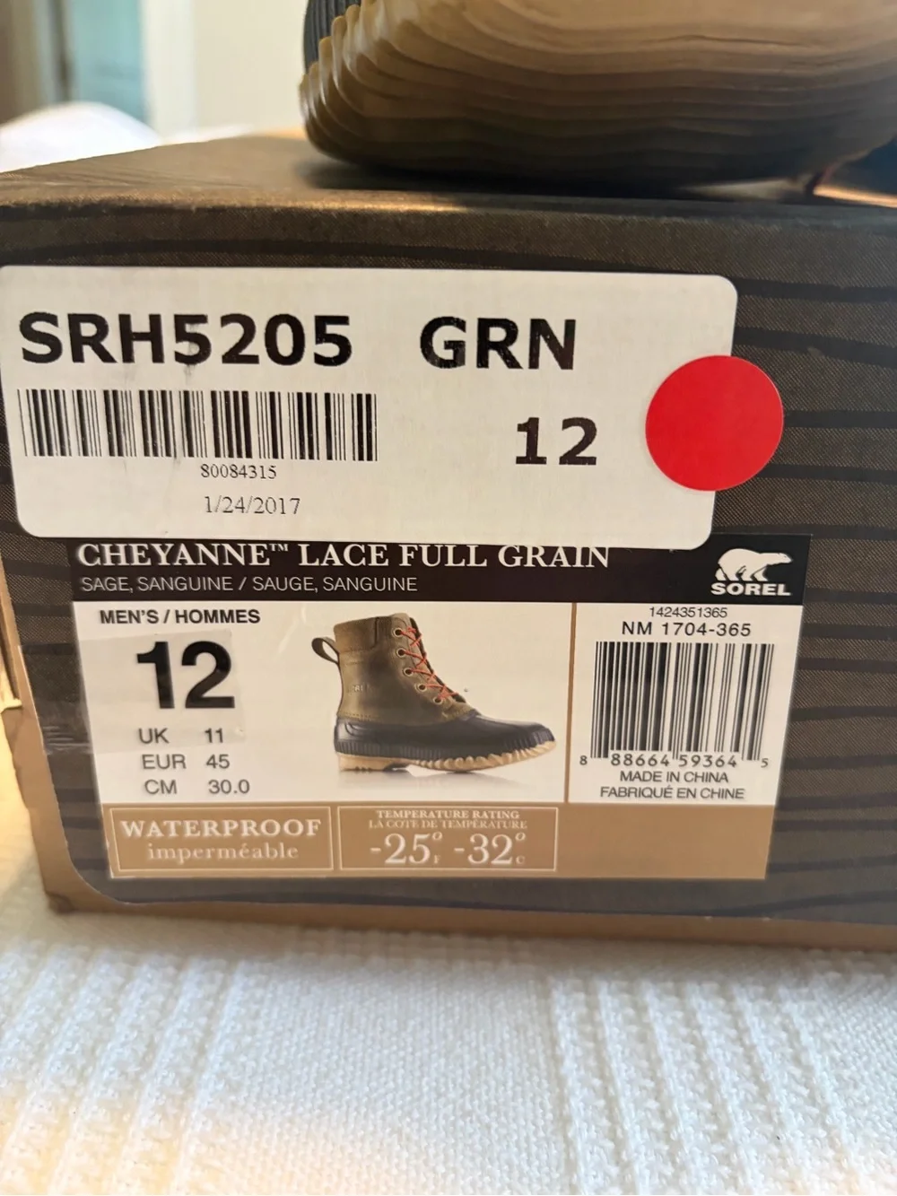 Sorel comes box