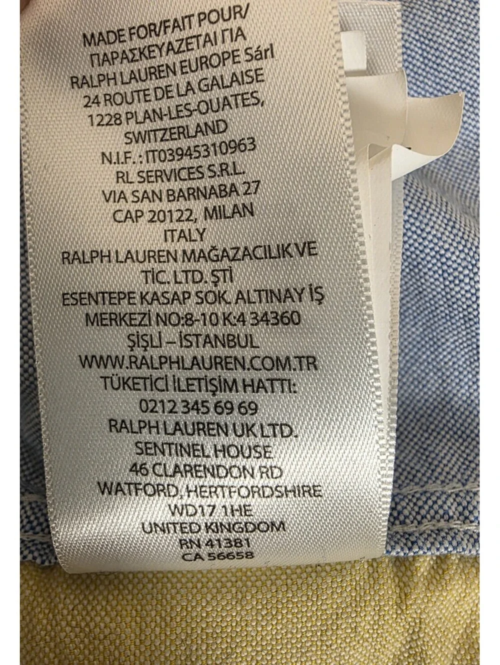 Ralph Lauren washed added