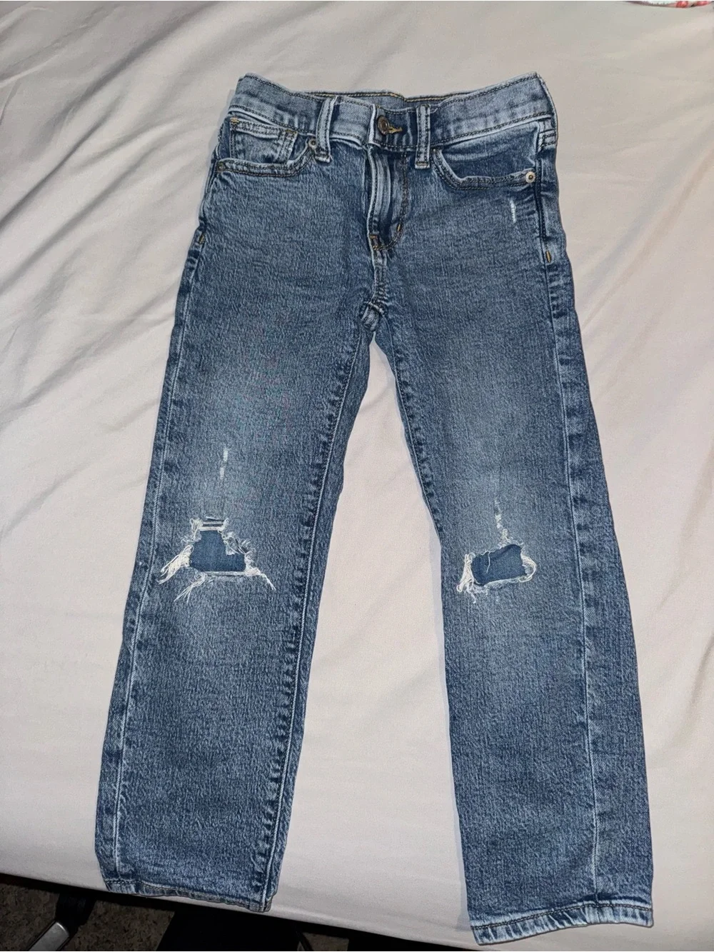 Old Navy Distressed Light Blue Kids Denim Jeans
