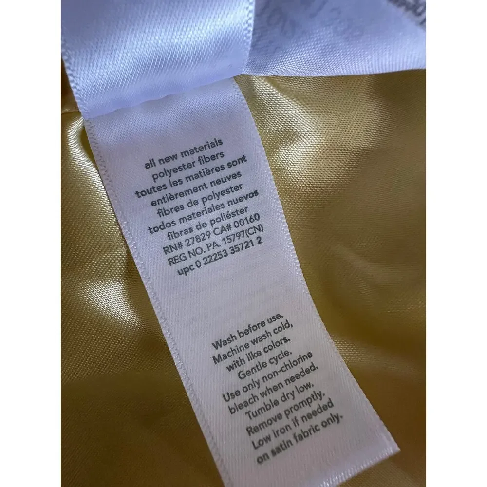 Carter's Yellow Duck Lovey Security Blanket Satin Trim NEW