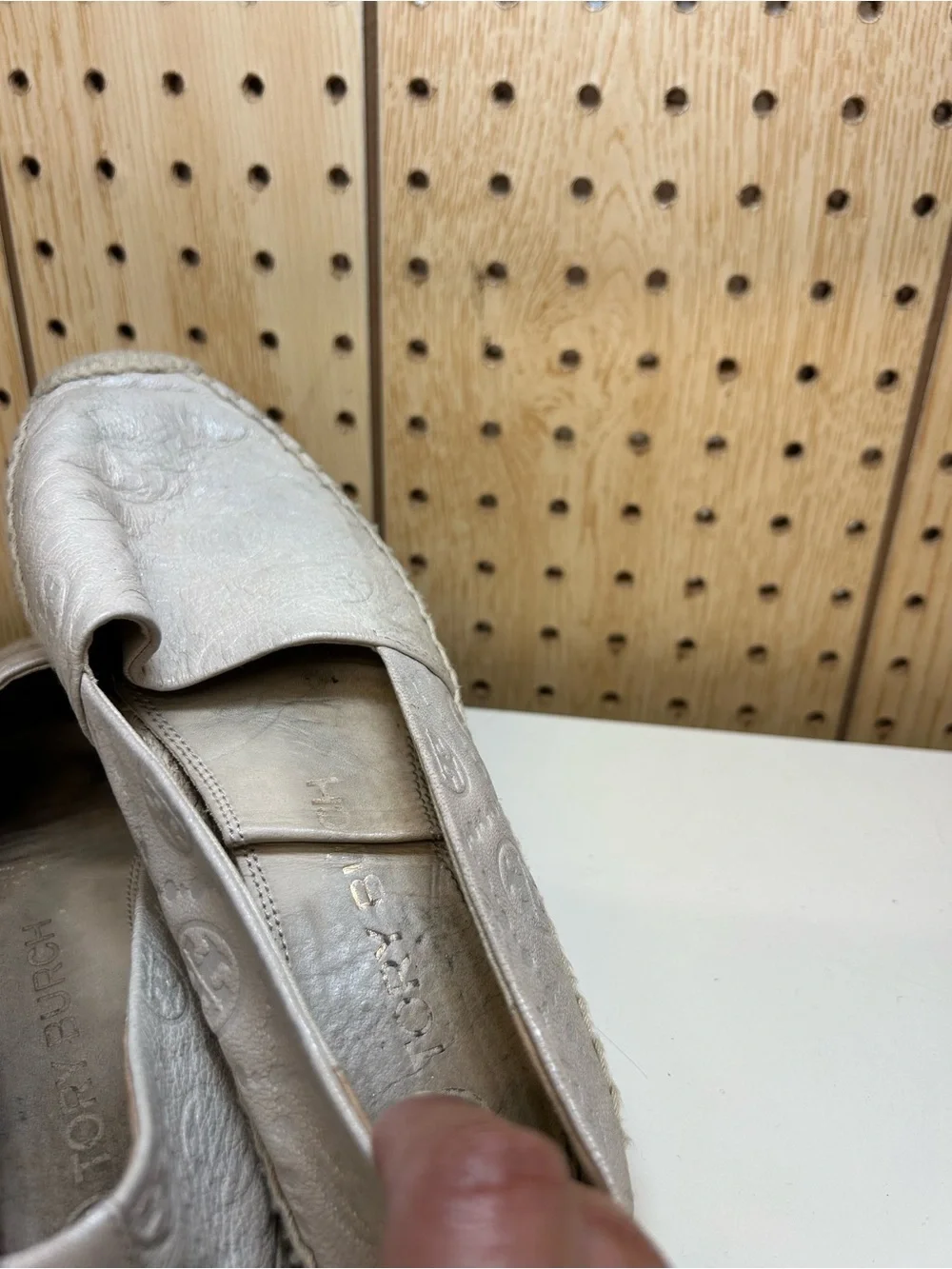 Tory Burch leather slip