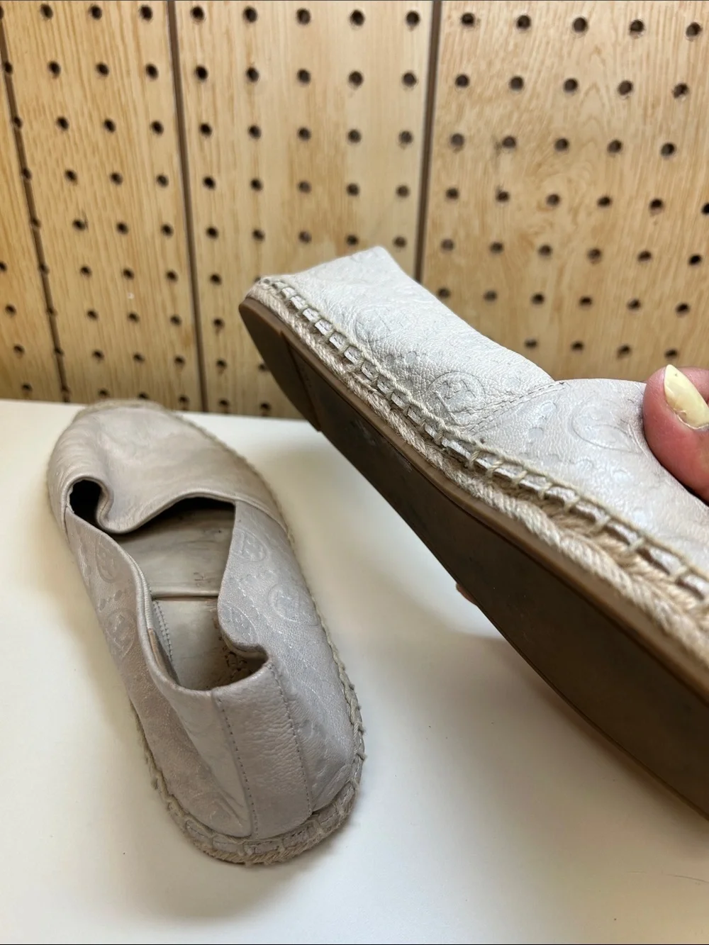 Tory Burch leather slip
