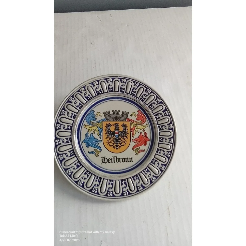 Heilbronn Germany Plate Decorative Souvenir Coat of Arms‎ Wall Decor