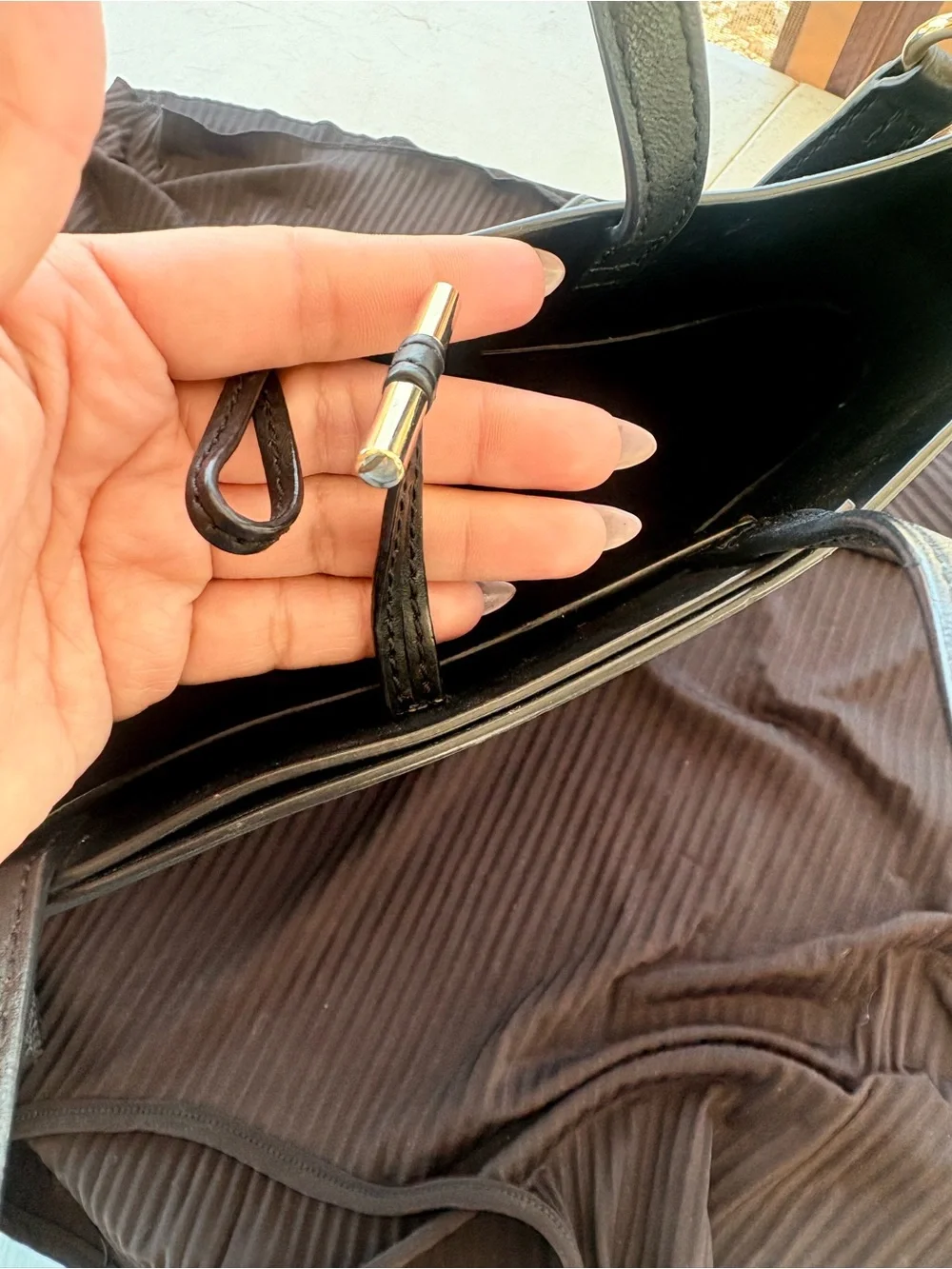 Tory Burch black leather