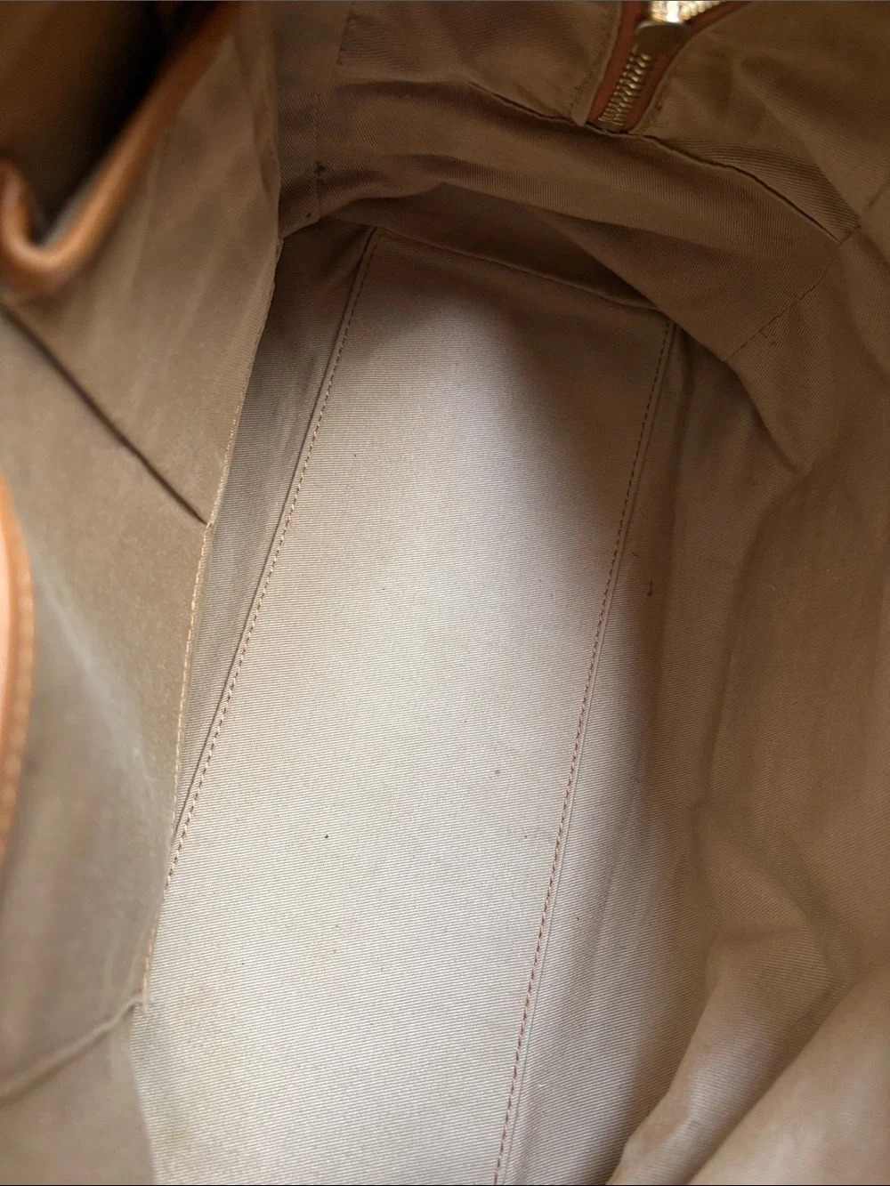 MCM satchel tan