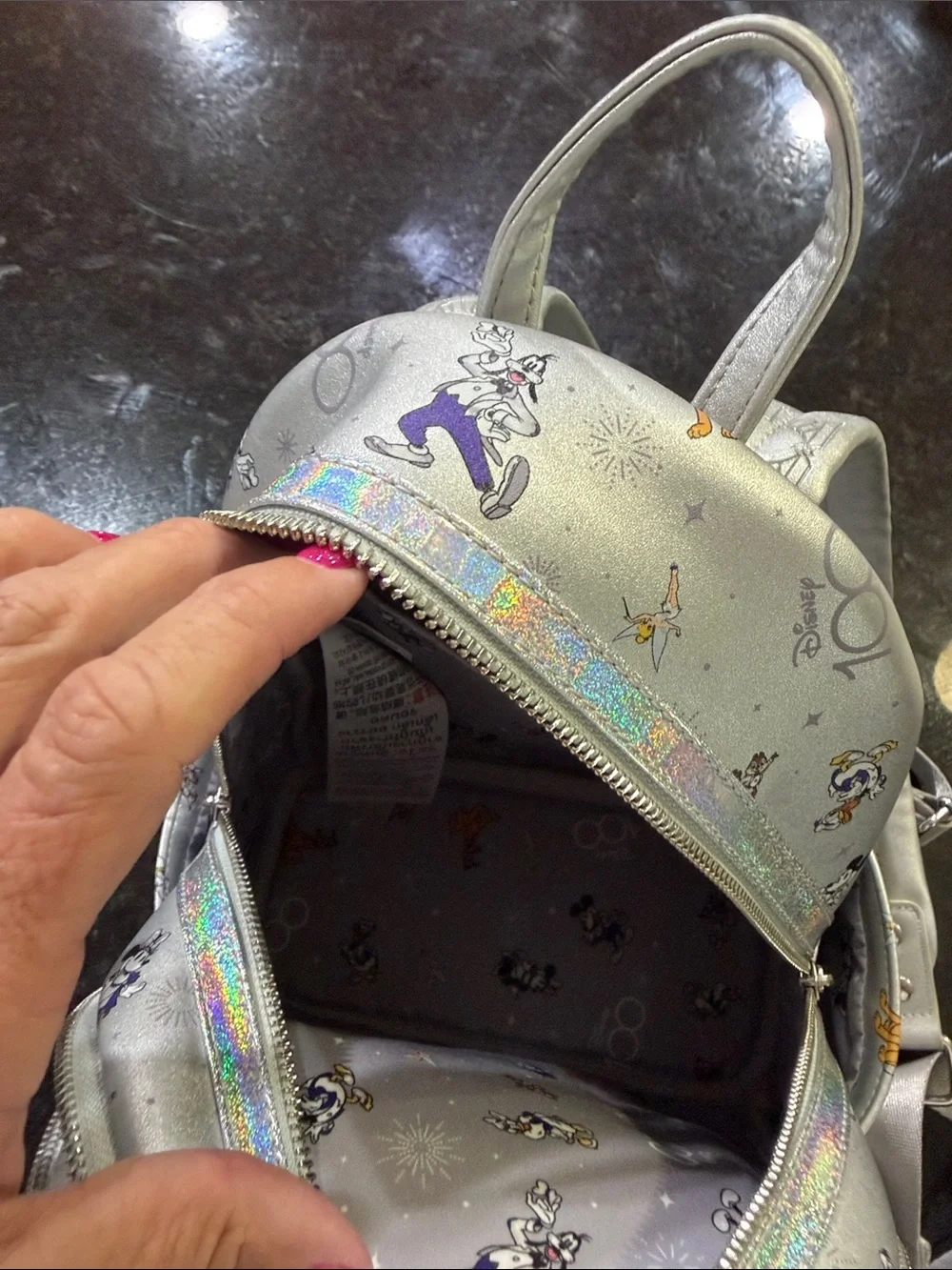 Loungefly sparkling silver