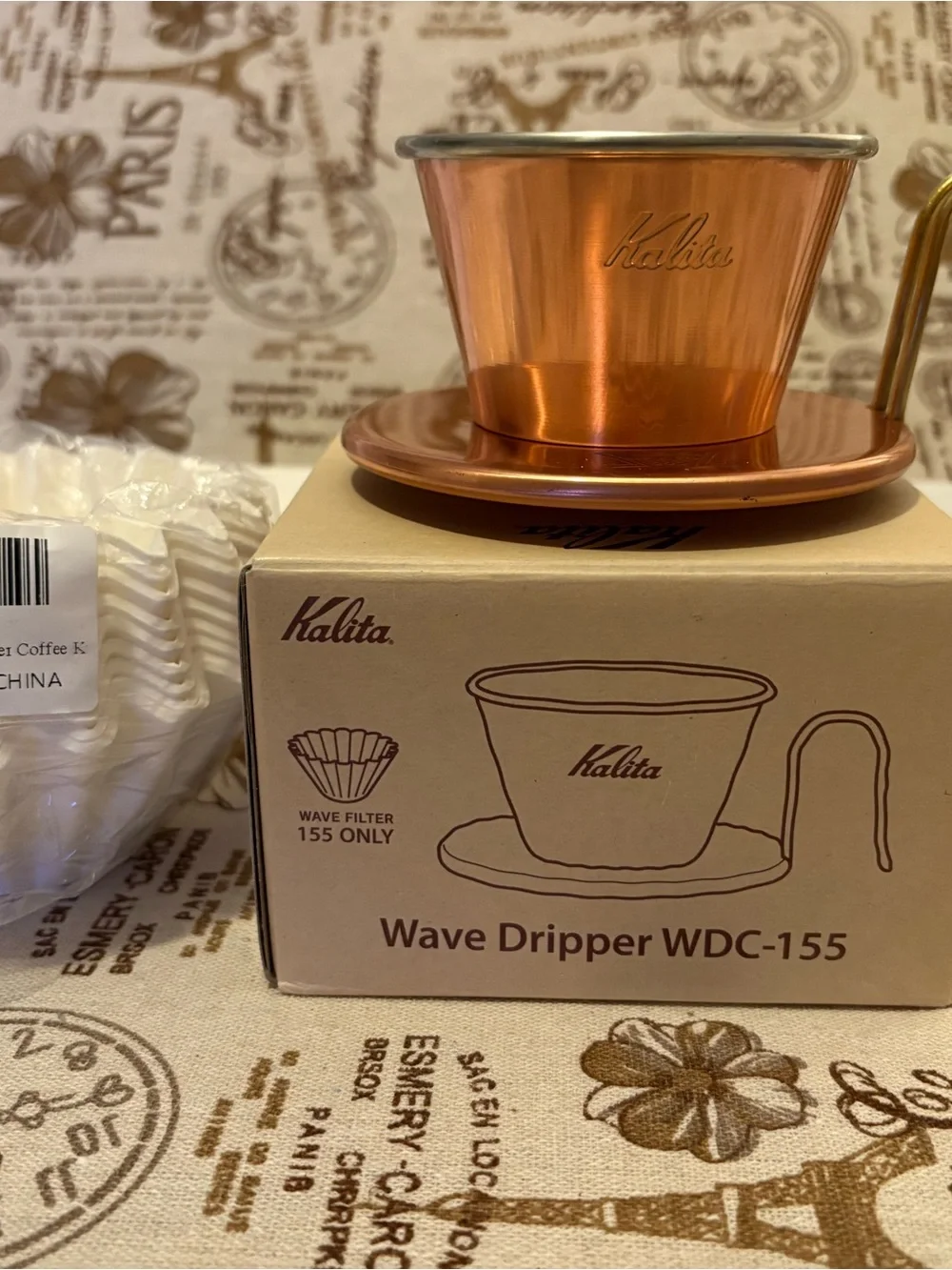 Wave Pour-Over Dripper WDC-155 in Copper