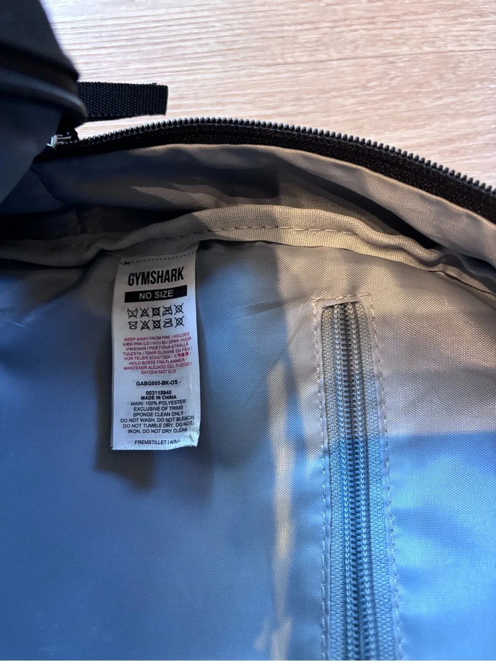 Gymshark black rip