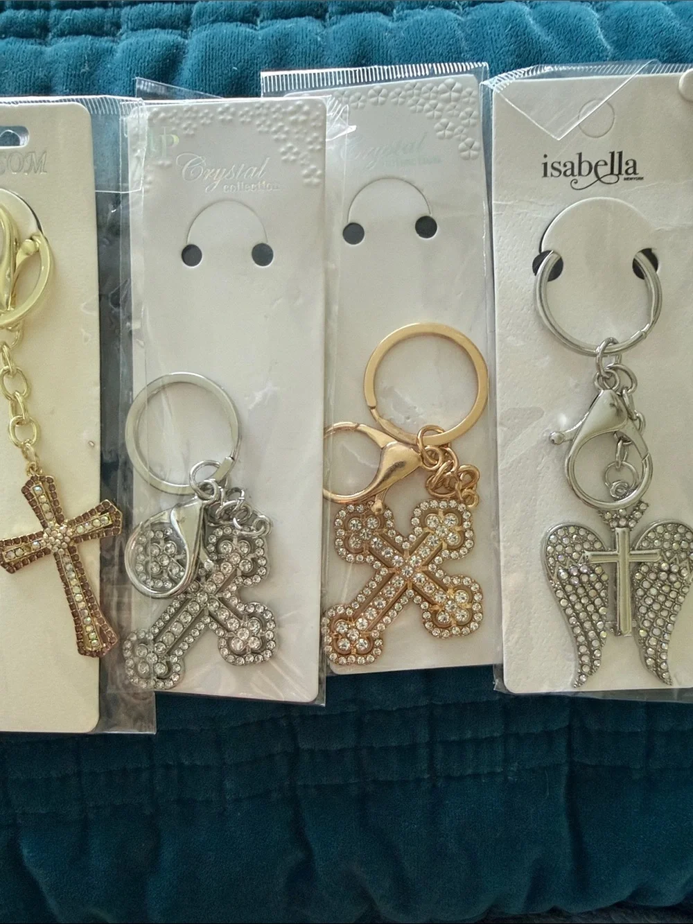 Set of Four Faith Keychain/Bag Charm Bundle
