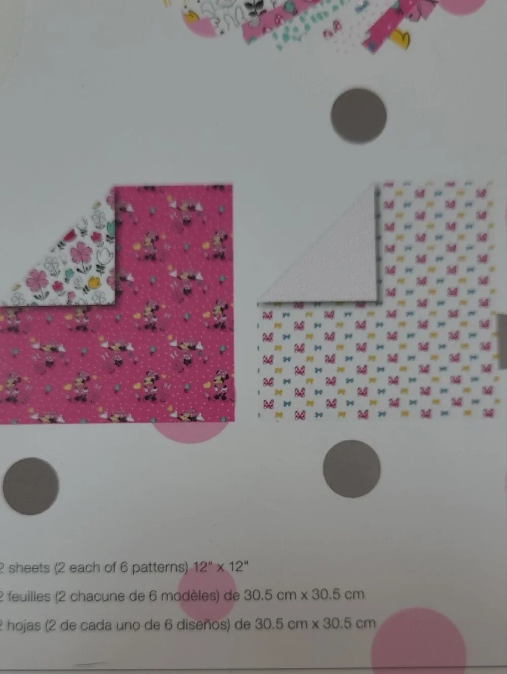 New Cricut Minnie Mouse Deluxe Paper Pack - 12x12 Character Card Stock Heavy
