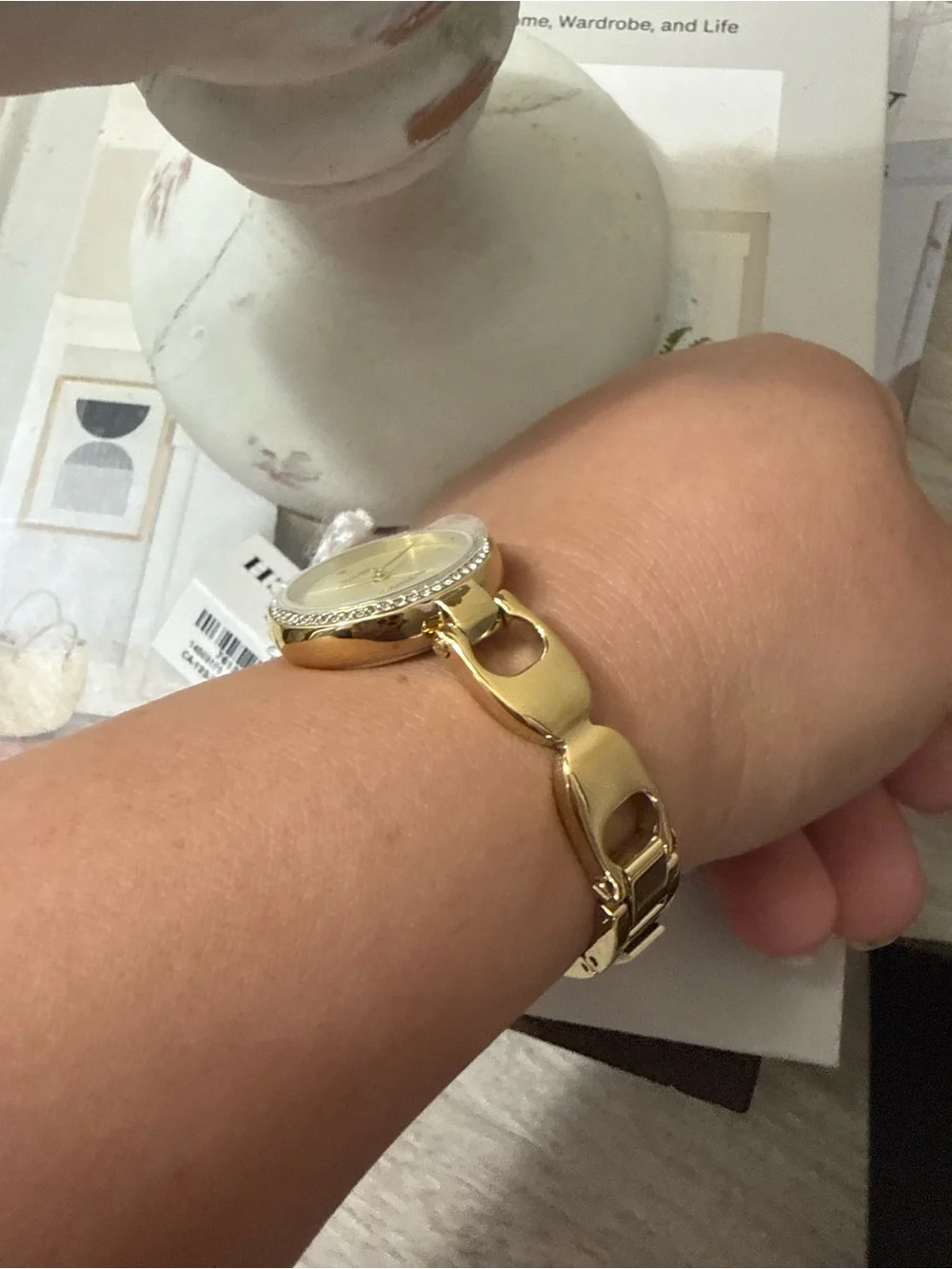 Coach polished gold