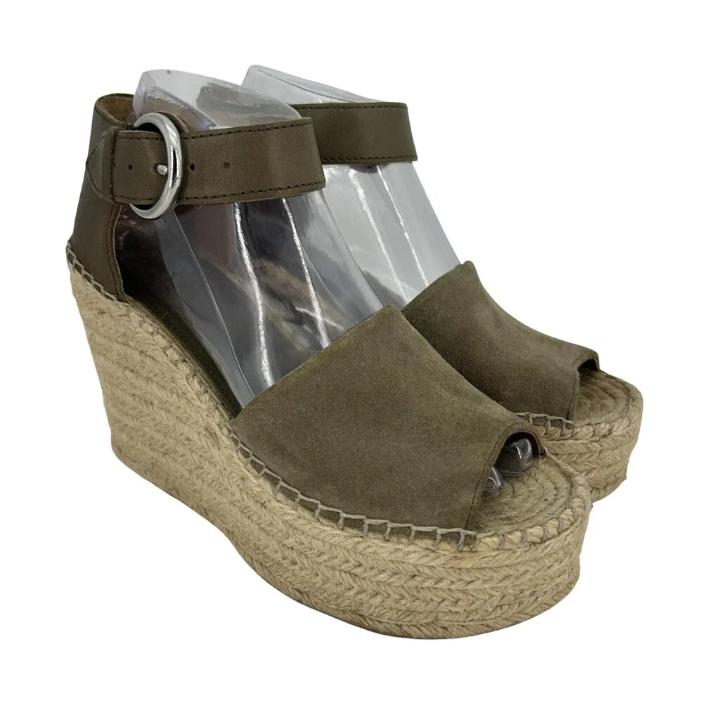 Marc Fisher Espadrille Sandals Shoes Womens Size 8 LTD MLAIDA Wedge Platform