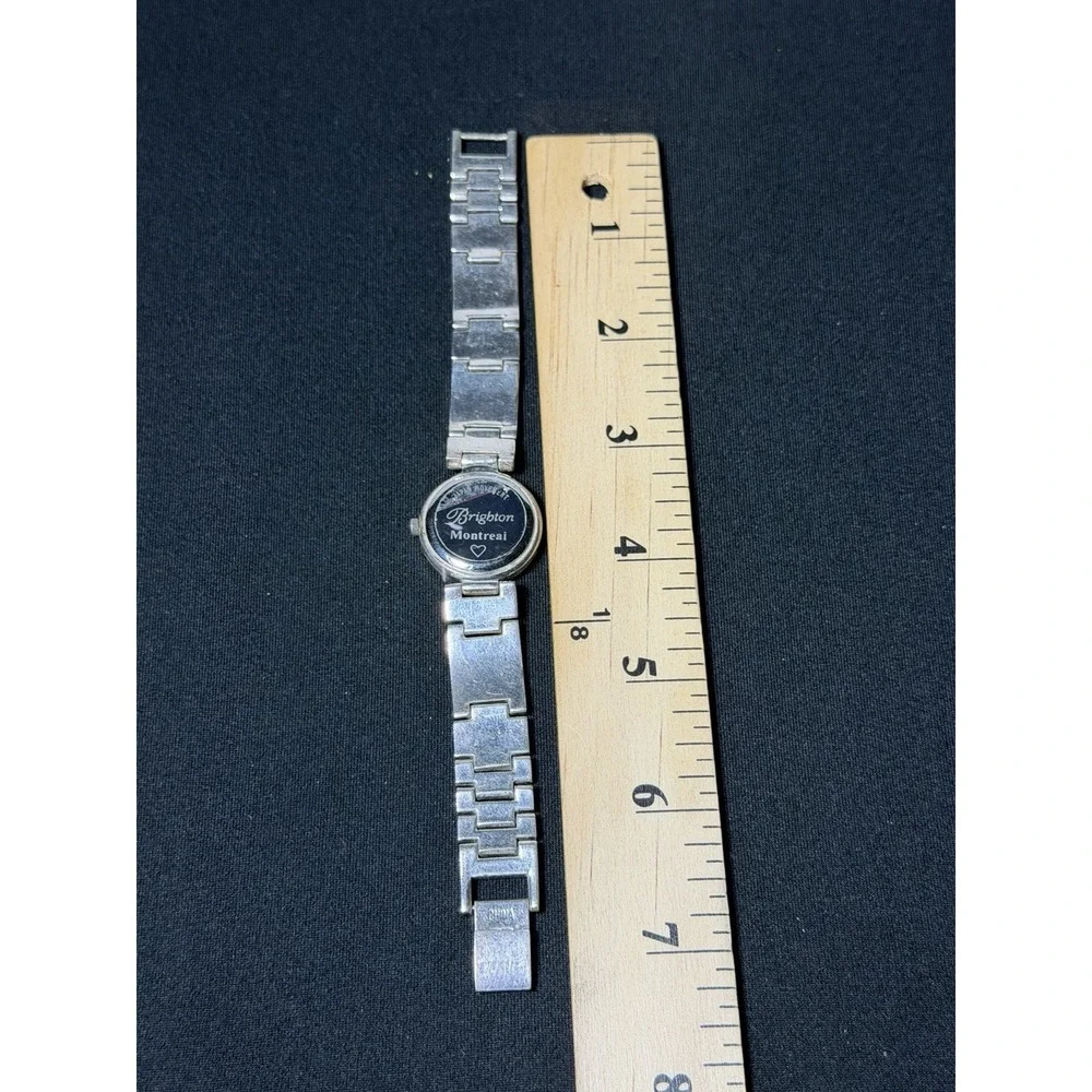 Brighton Montreal Women's Silver Tone Watch Ornate Bracelet Quartz Untested