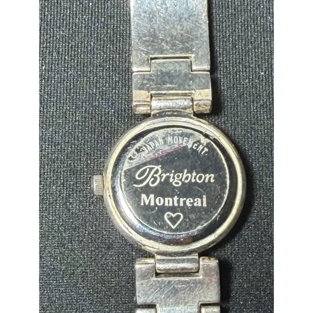 Brighton Montreal Women's Silver Tone Watch Ornate Bracelet Quartz Untested