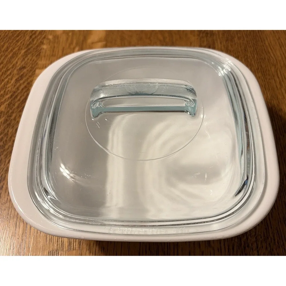 Simply Lite 1.5 Qt Square Baker & Pyrex Lid Set Corningware White Cook Dish