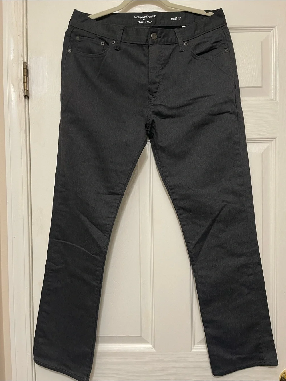 Banana Republic Men's charcoal heat grey Travel Jean
