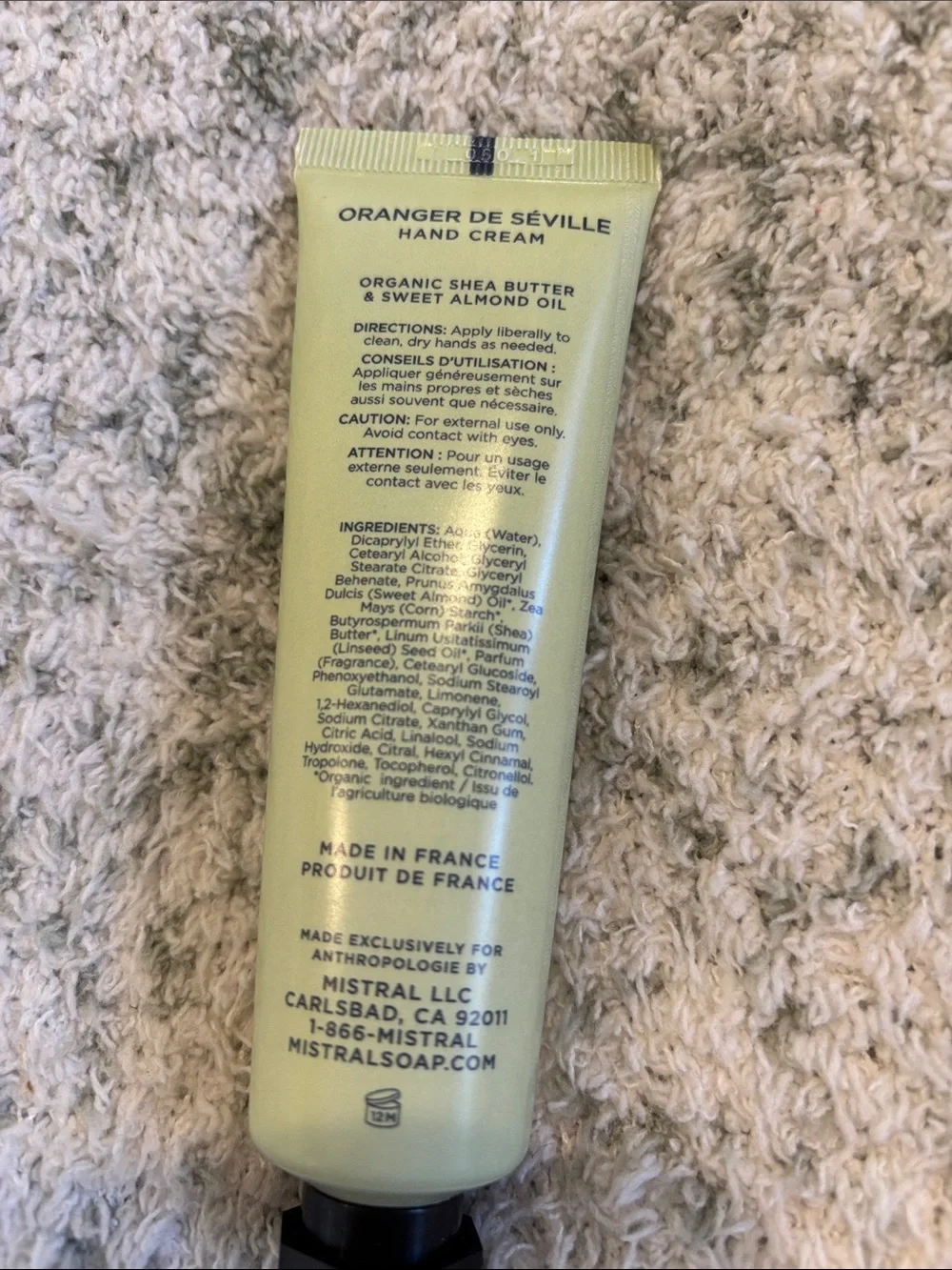 Mistral scented moisturizing
