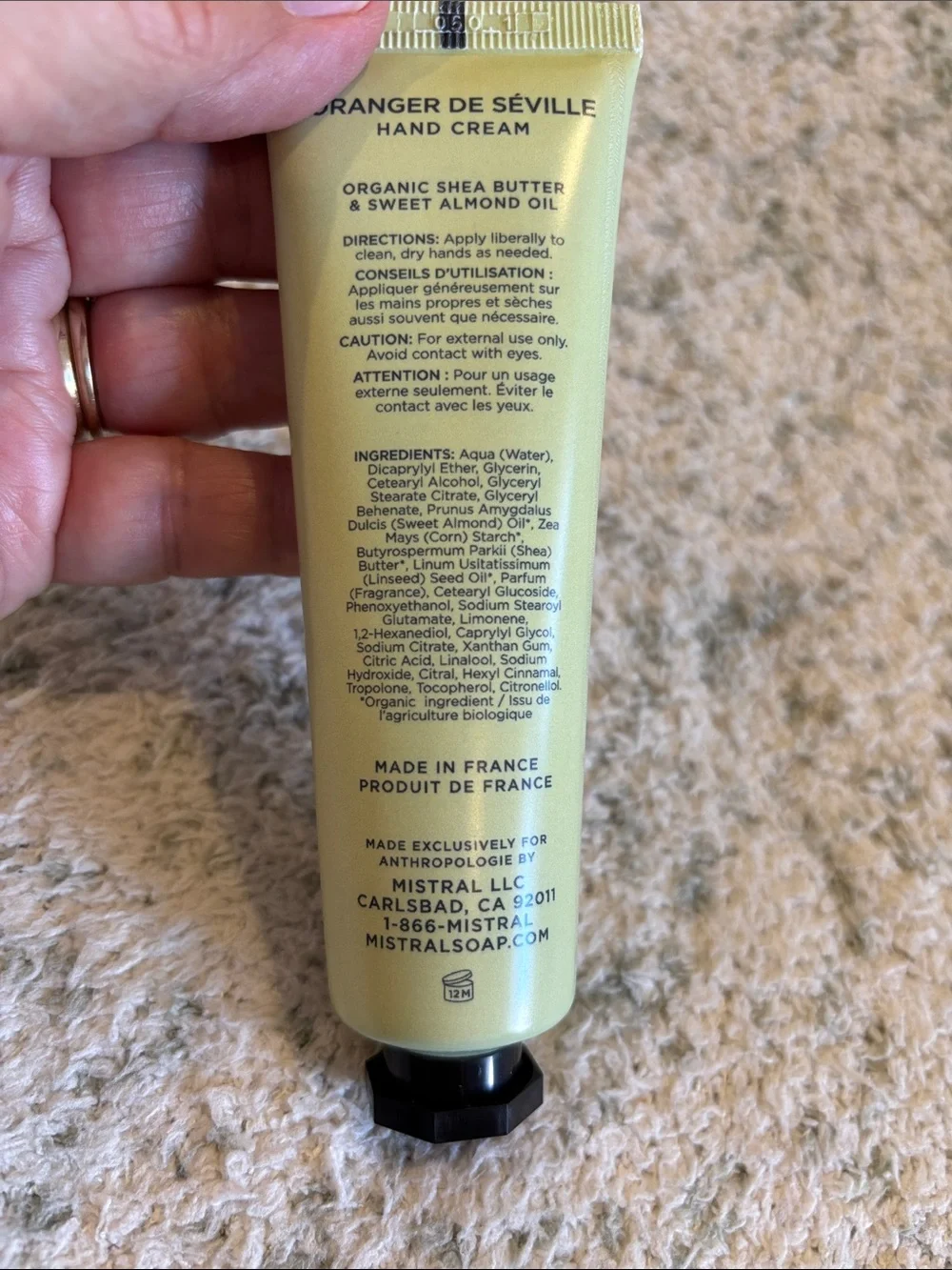 Mistral scented moisturizing