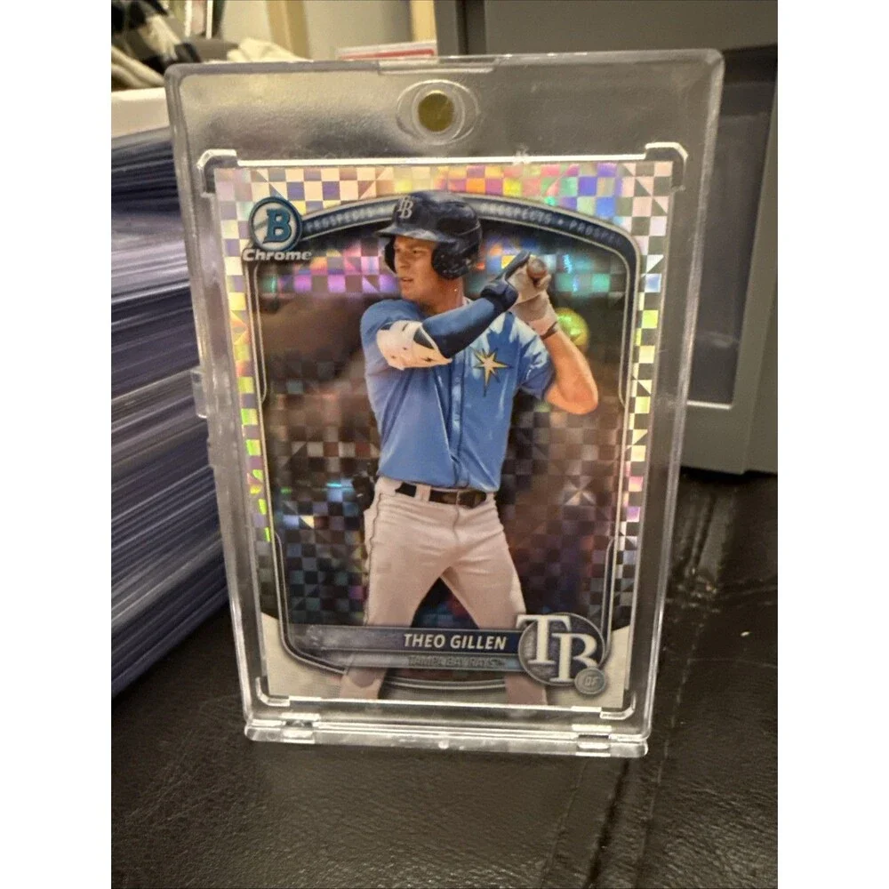 2025 Bowman Draft Chrome X-Fractor Refractor Theo Gillen Rays Prospect
