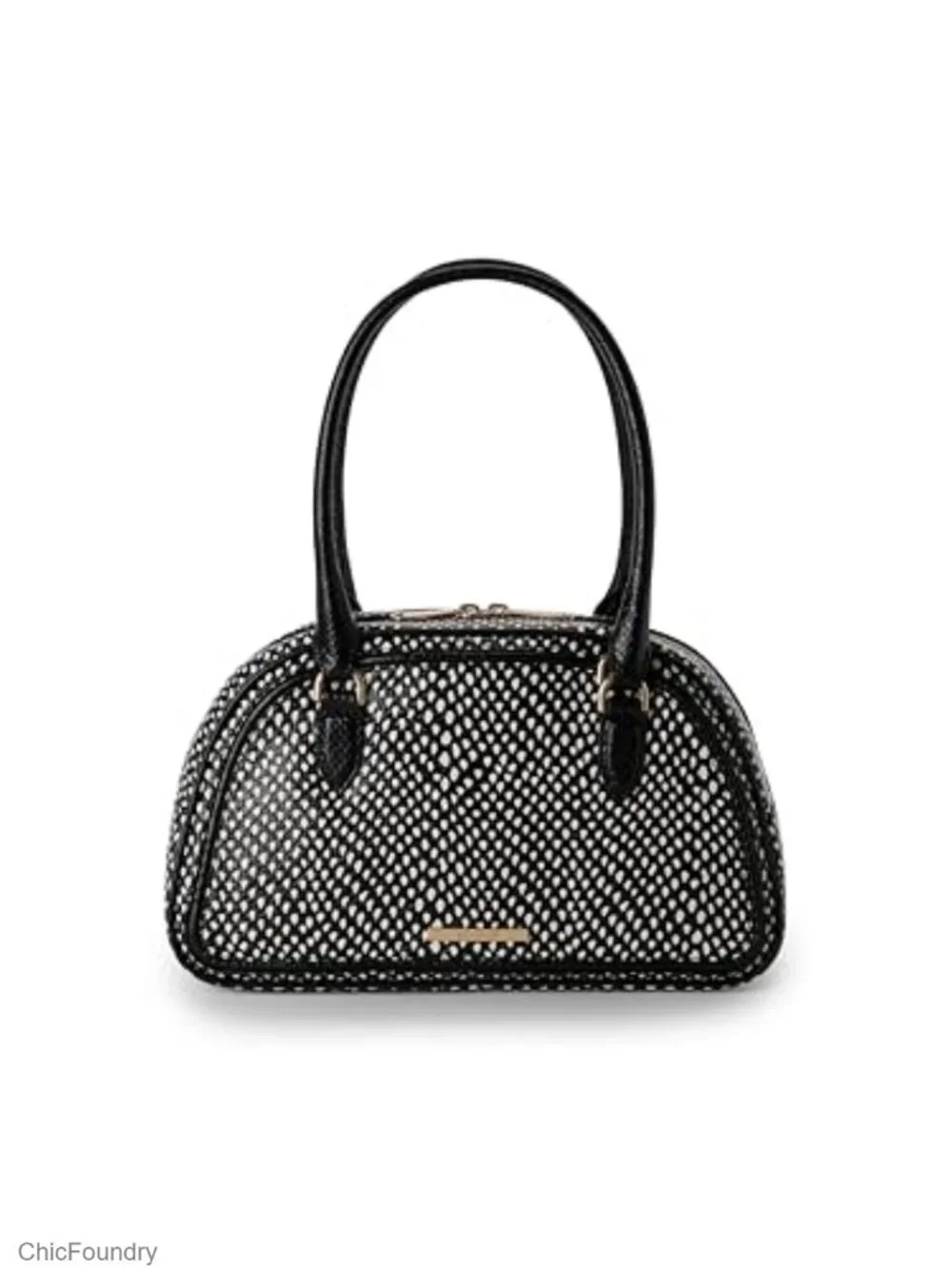 Leather Dome Satchel Handbag Crossbody Shoulder Bag Adjustable Strap