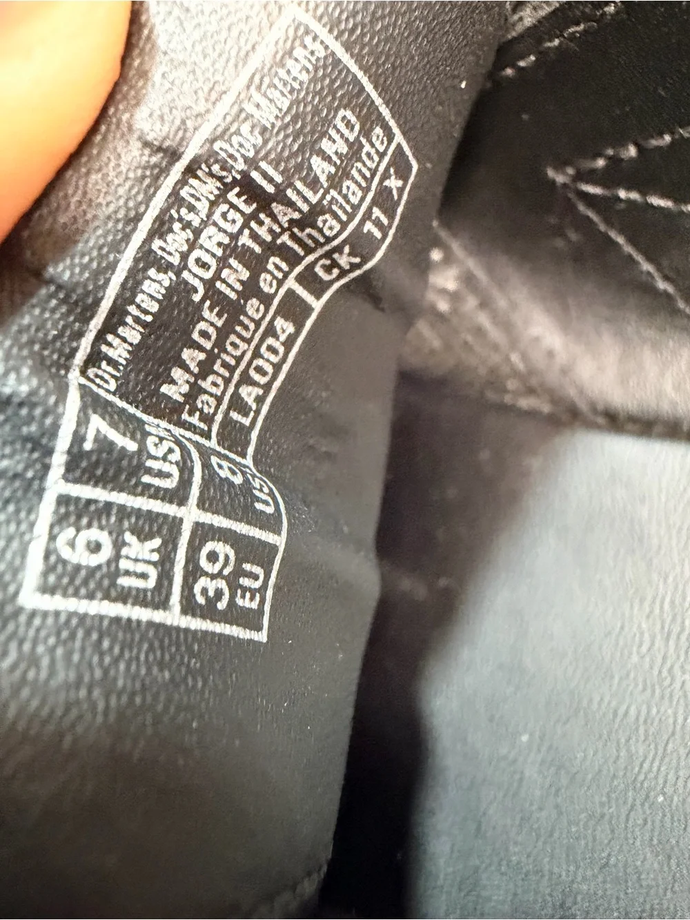 Dr. Martens black leather