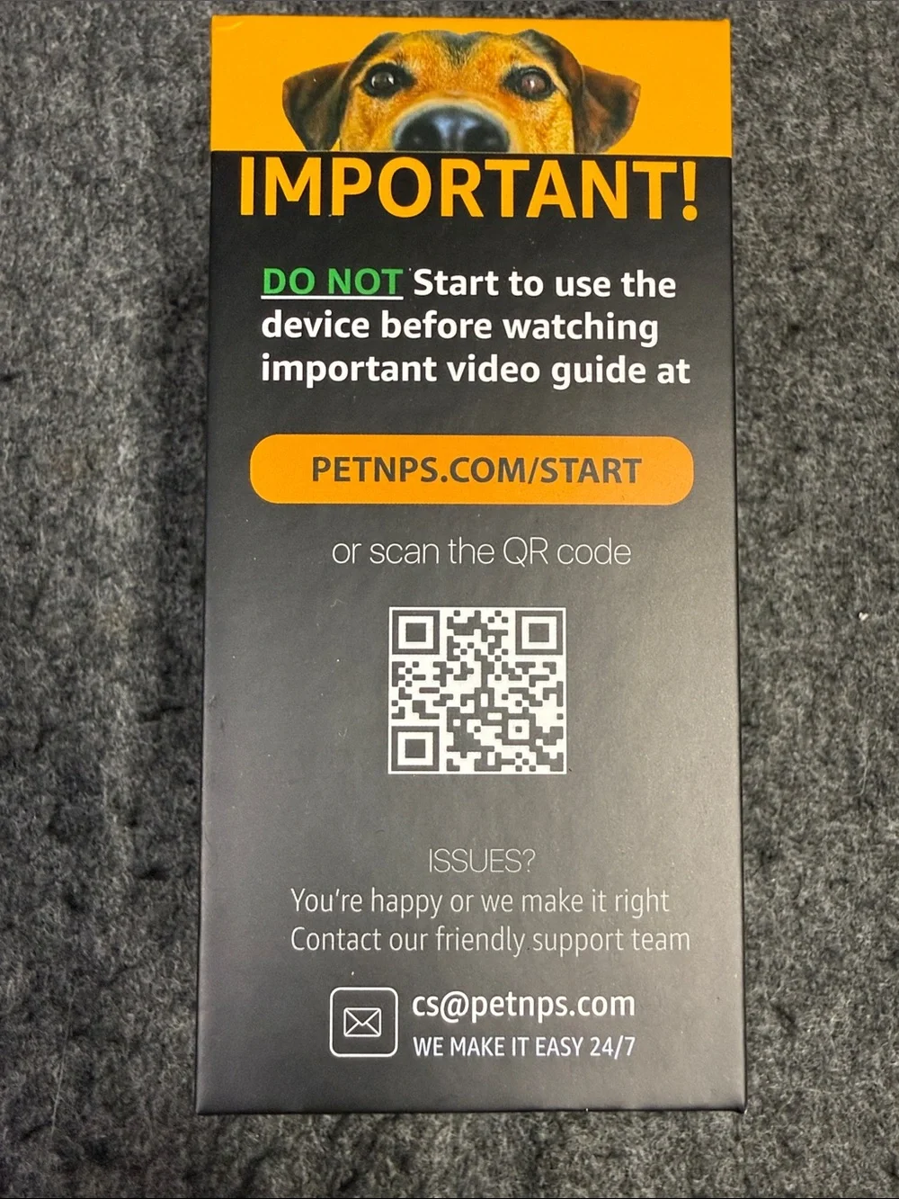Pet Housebreaking — Black with Orange Accents