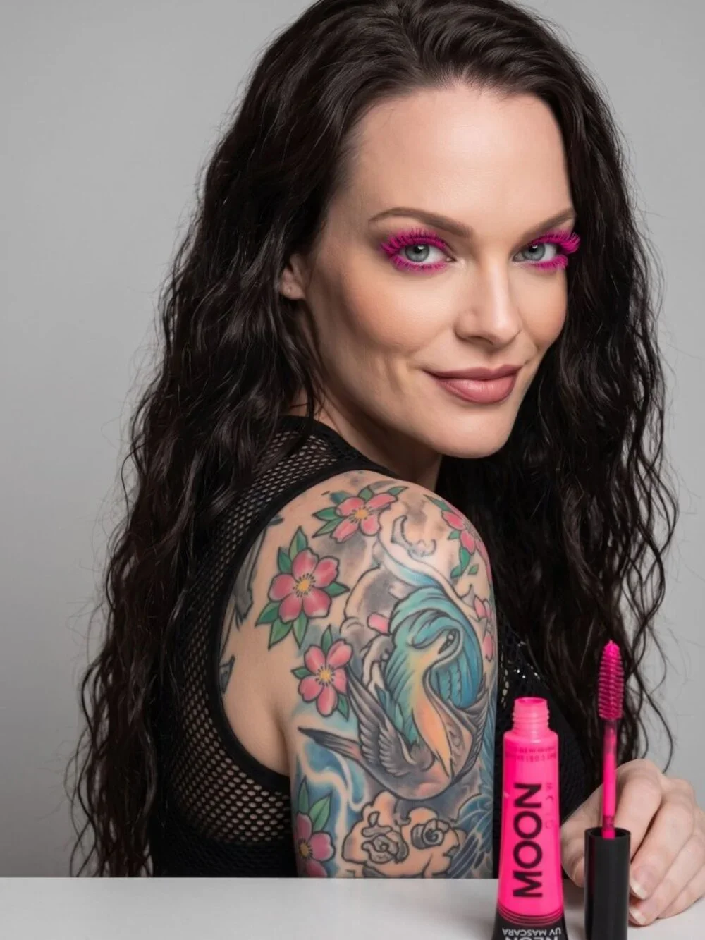 Moon Creations ✦ Neon UV Mascara ✦ Intense Pink Glow Under Blacklight NWT