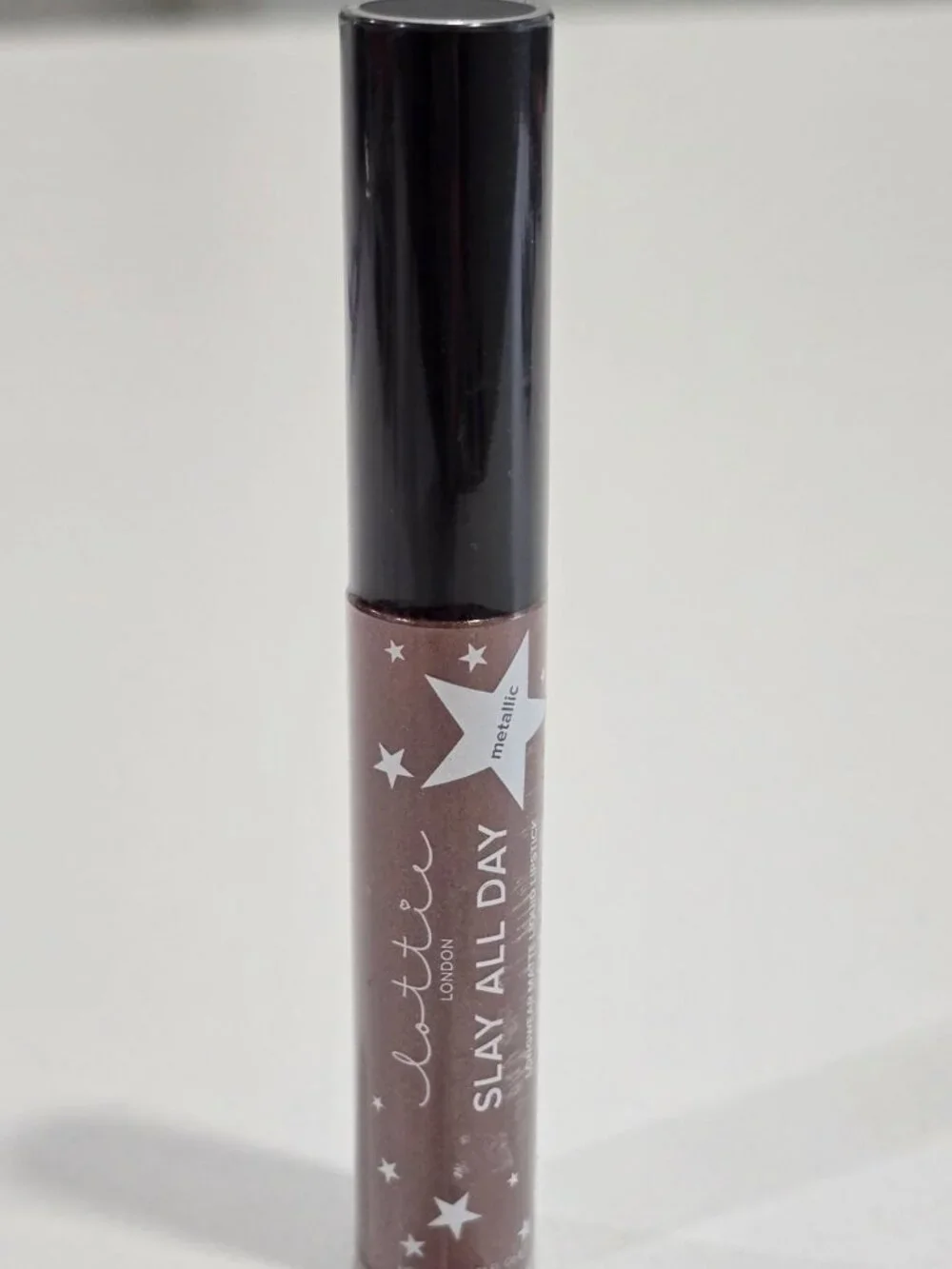 Lottie London ✦ Slay All Day Metallic Matte Liquid Lipstick ✦ Shook Bold Shimmer