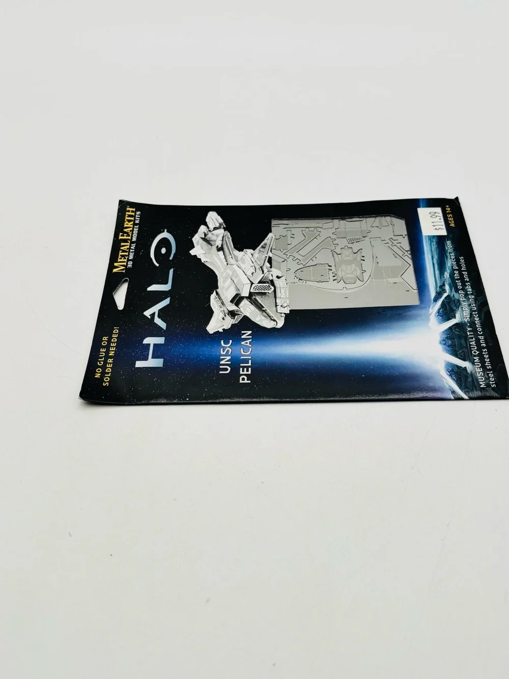 Halo UNSC Pelican 3D Metal Model Kit - Silver