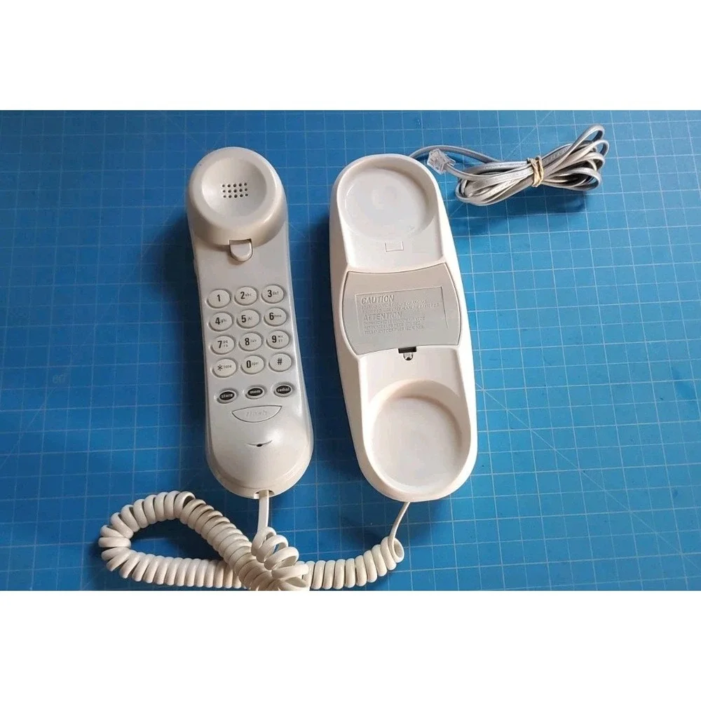 GE 29267GE1-B White Wall Mountable Single Line Corded Caller ID Phone