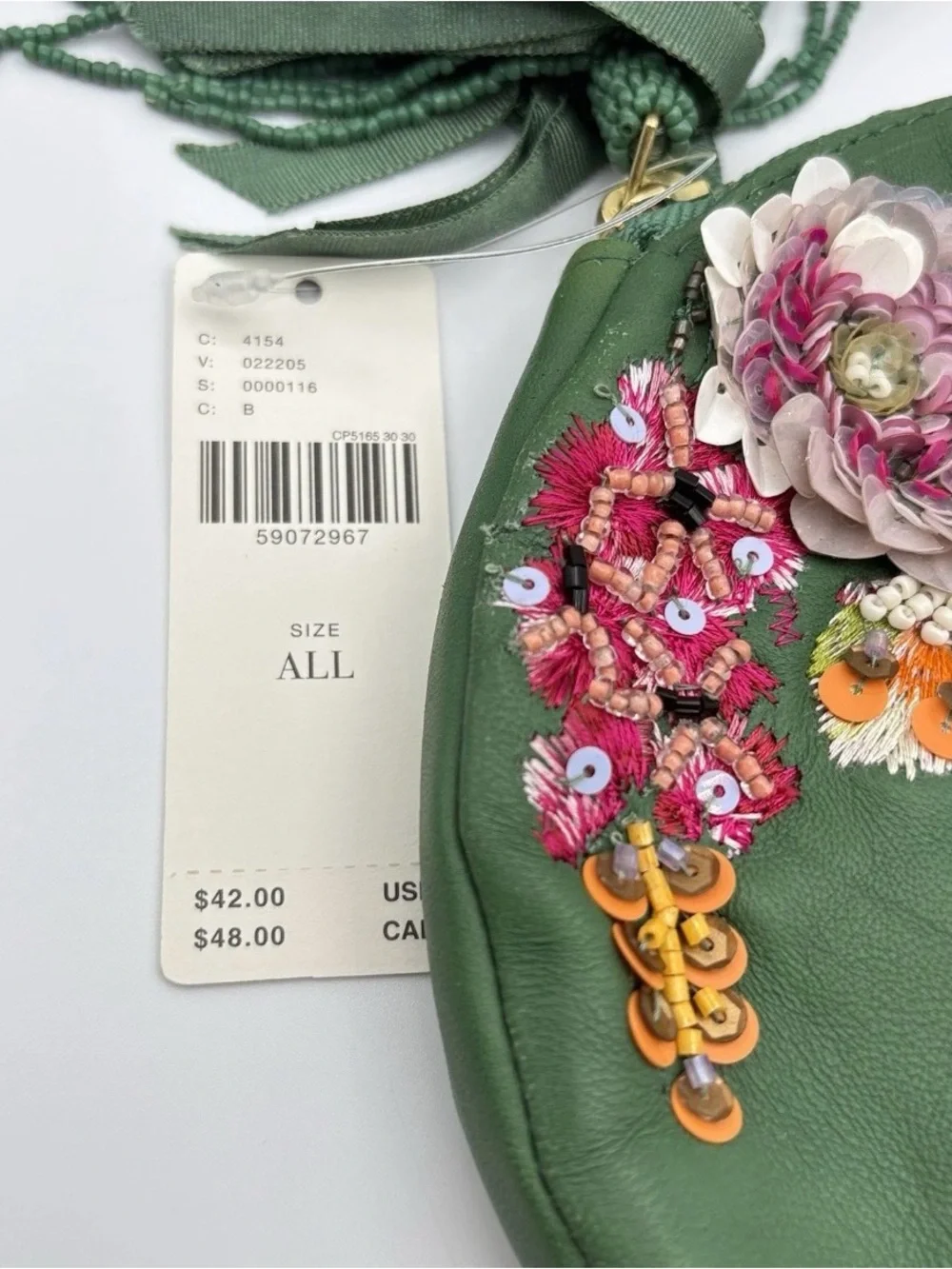 Anthropologie round green