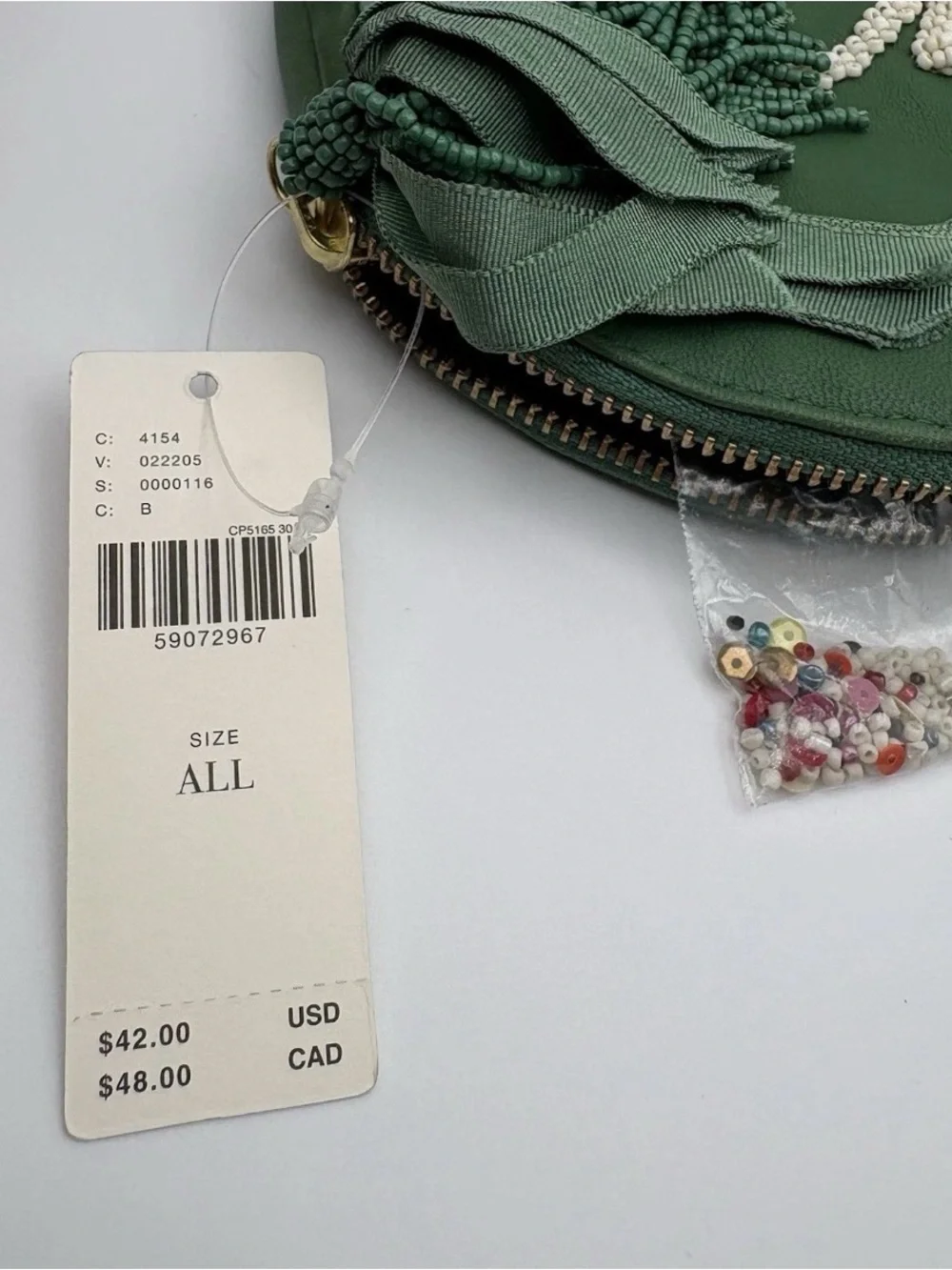 Anthropologie round green