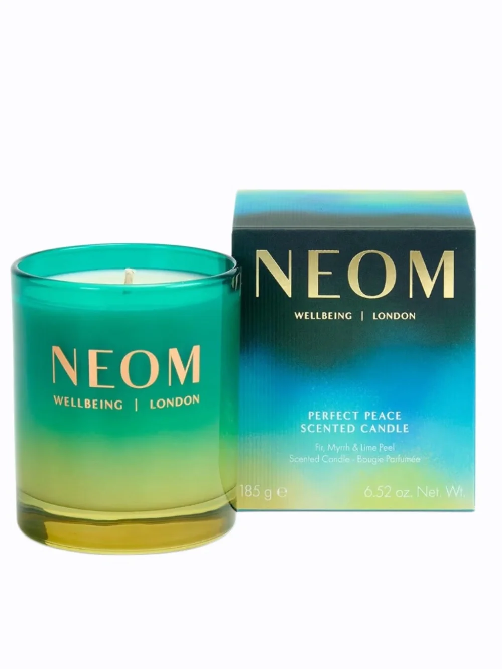 NEOM Perfect Peace 1 Wick Candle | Myrrh, Fir & Lime