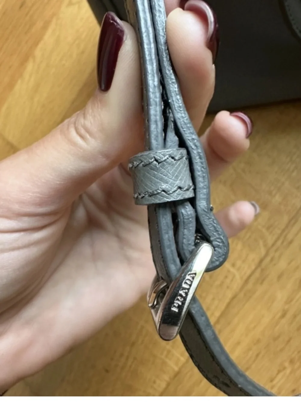 Prada polished front clean