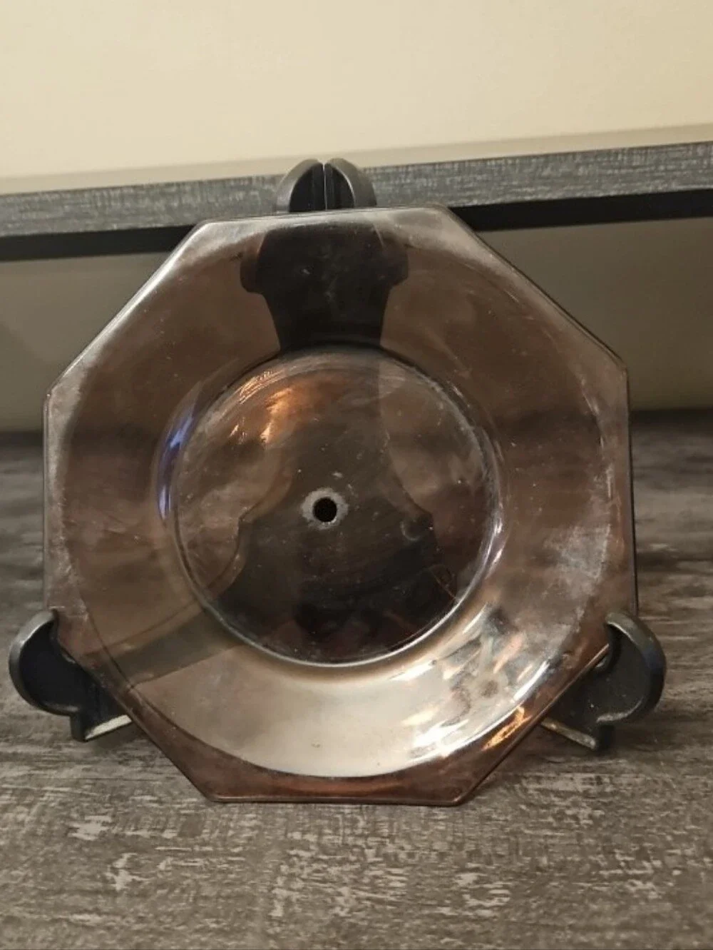Vintage Amethyst Octagon Glass Tidbit Dish