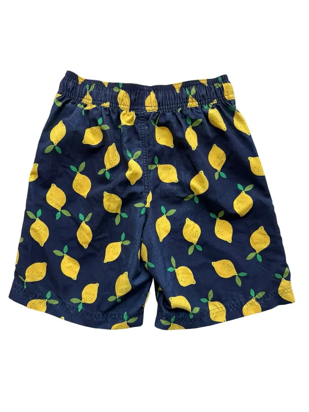 Hanna Andersson Lemons Sunblock Swim Trunks Size 10