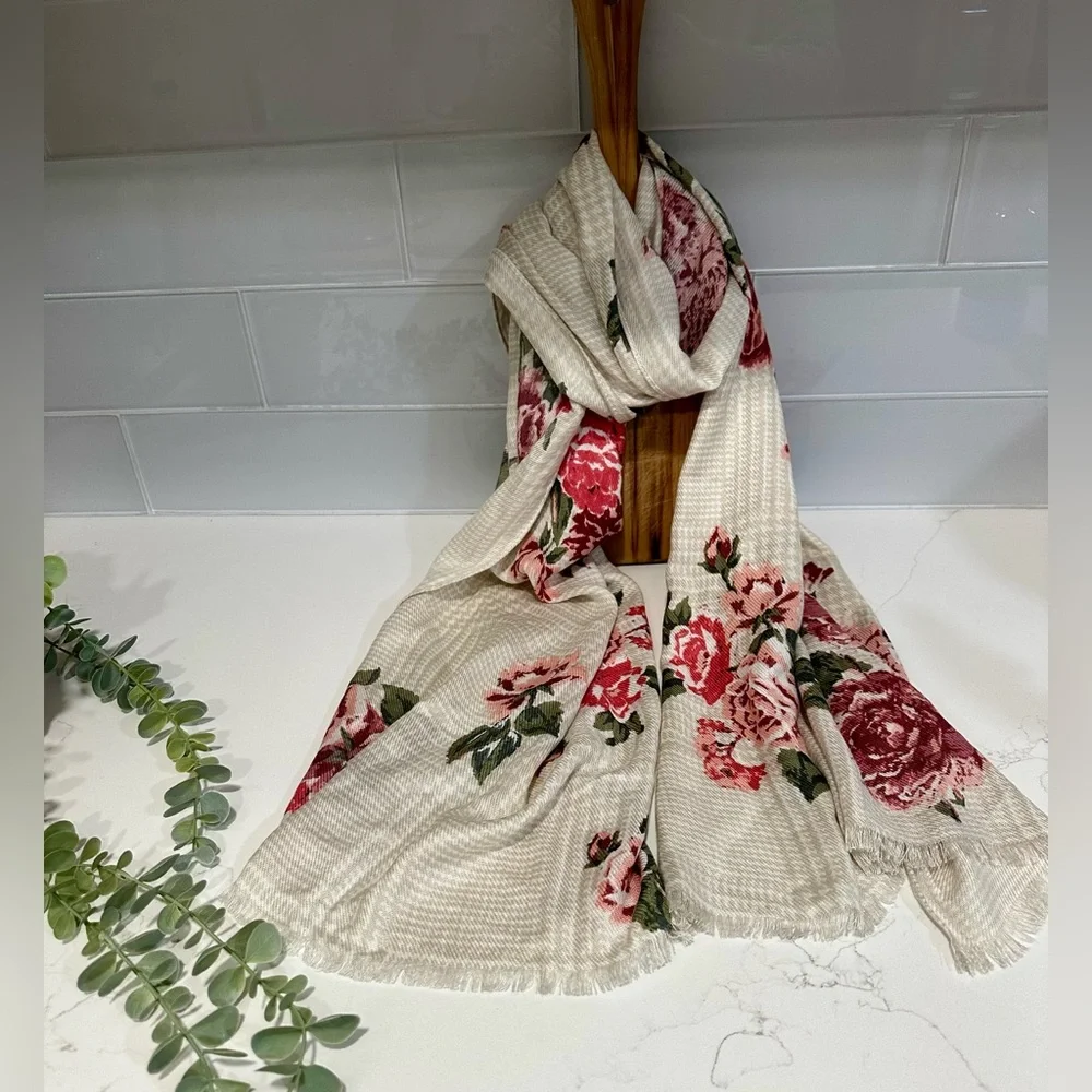 Max Studio Floral Scarf 71