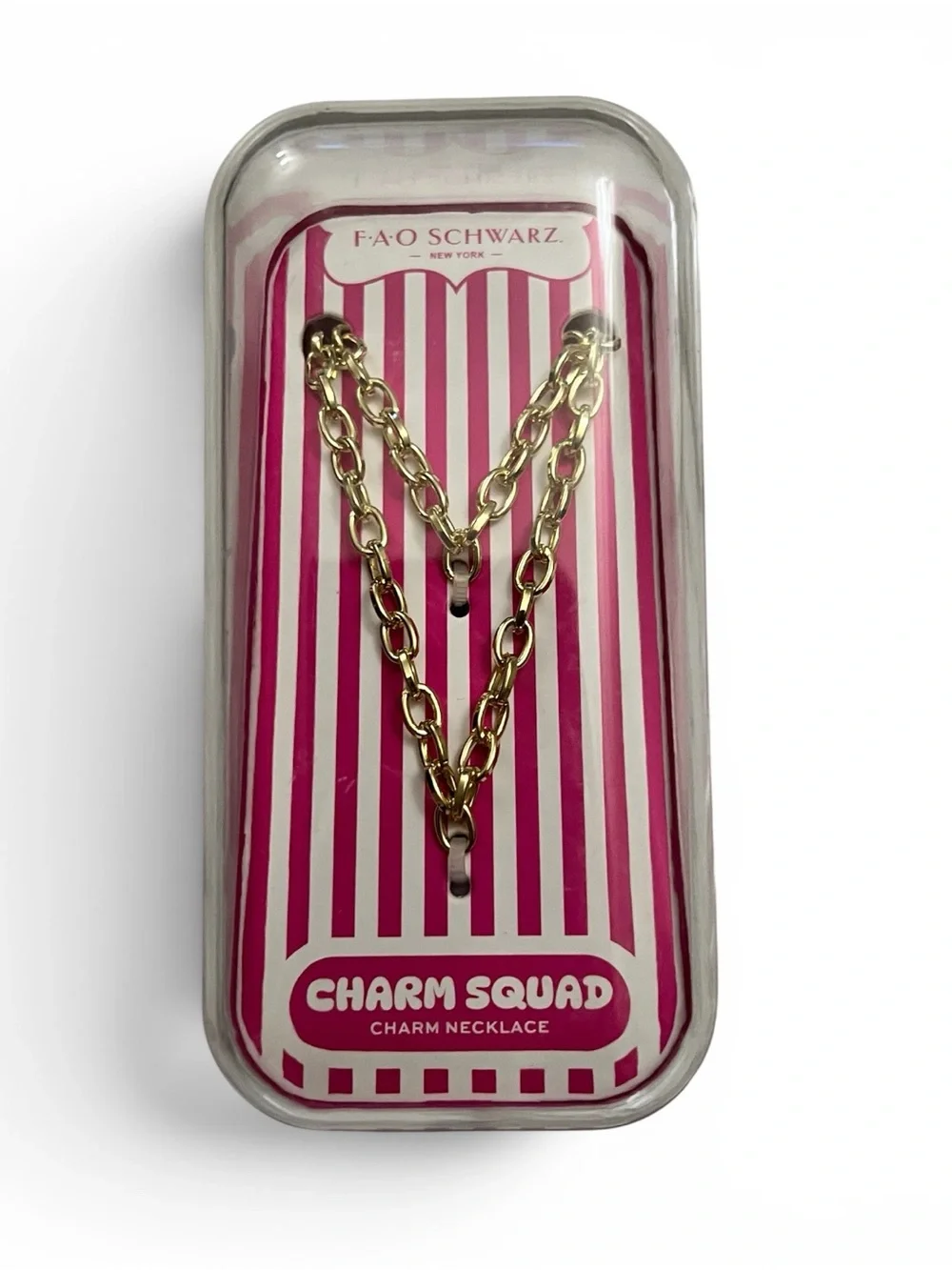 FAO Schwarz Charm Squad Gold Chain Necklace‎