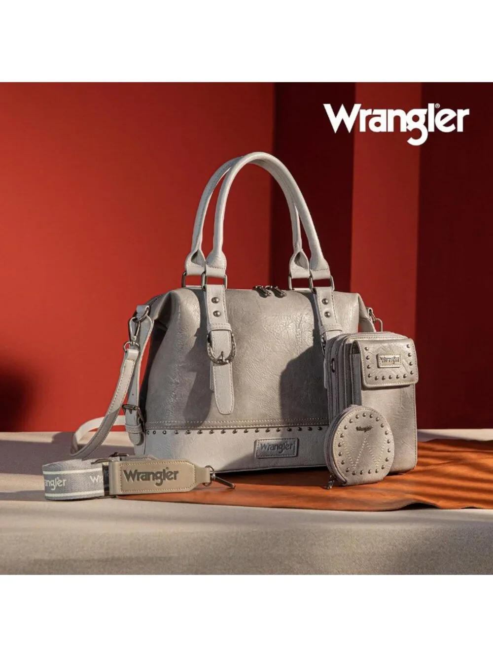 Stylish 3-Piece Women's Doctor Bag Set - Top-Handle Satchel, Cell Phone Bag