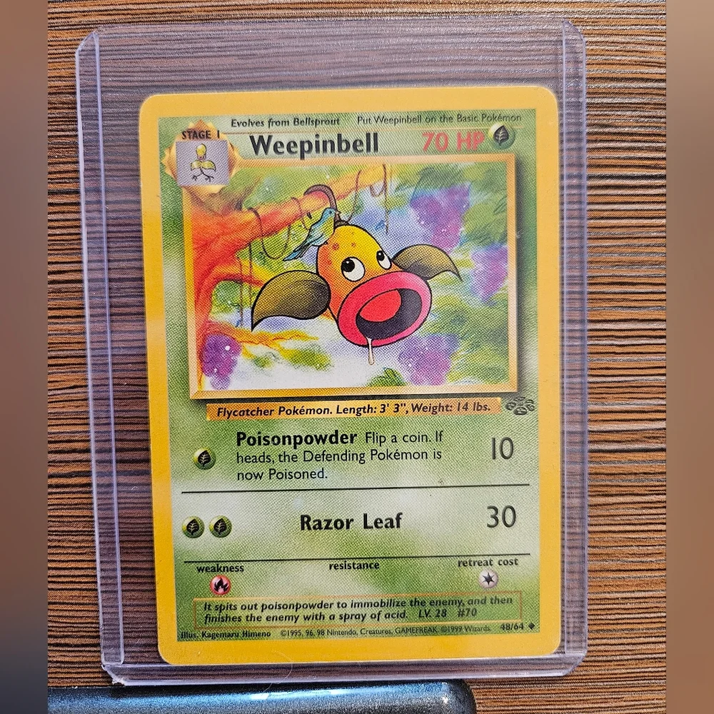 Weepinbell 48/64 Jungle Pokémon Card