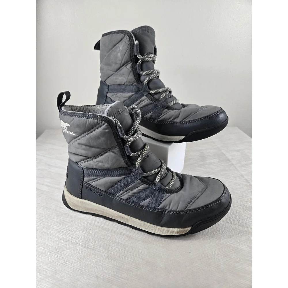 Sorel Whitney II Short Lace Waterproof Winter Boots Quarry‎ Grey Womens 9.5
