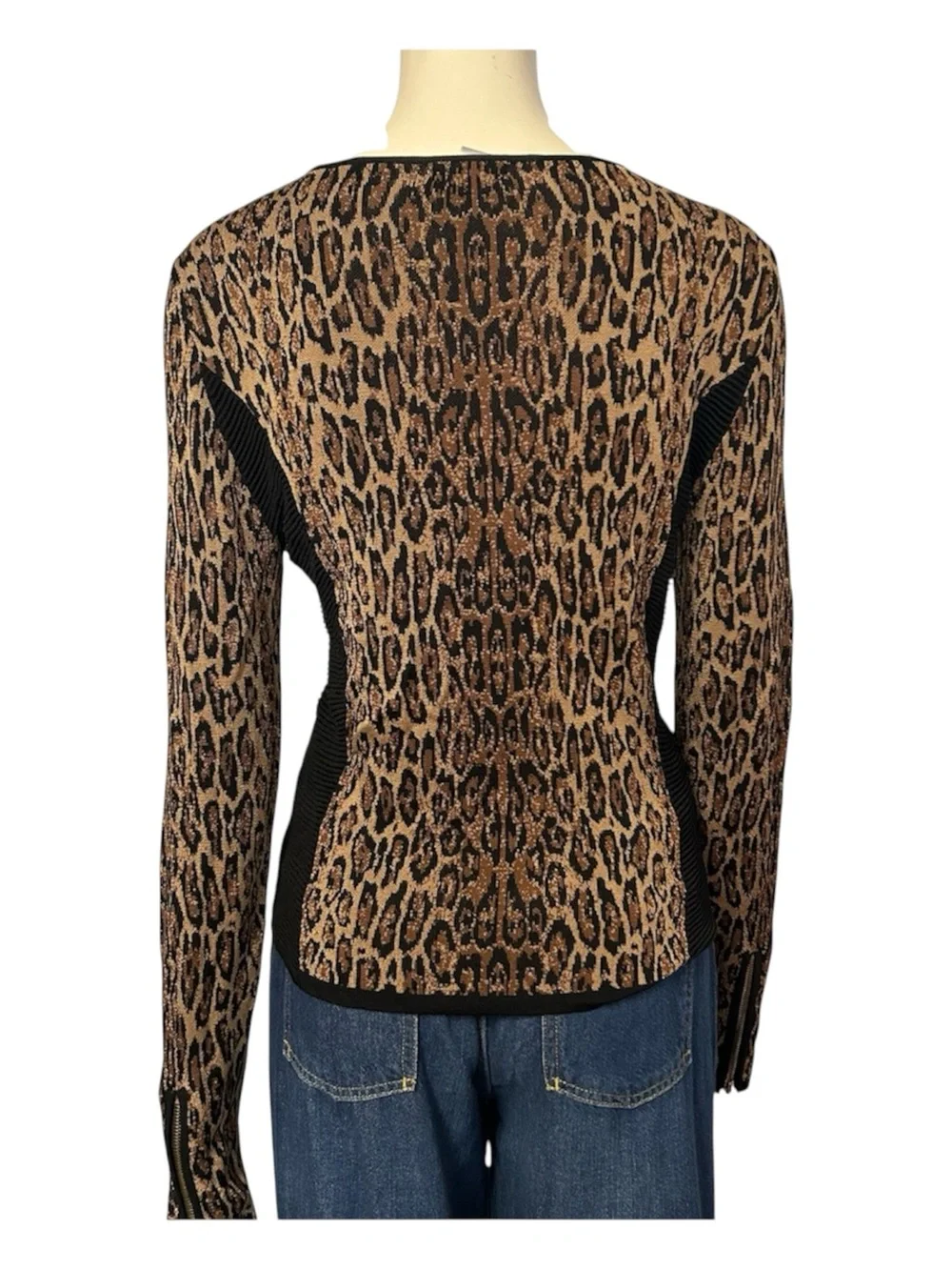 Cache leopard knit