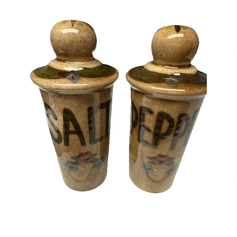 Vintage California Cleminsons Ceramic Salt & Pepper Shakers #1516‎