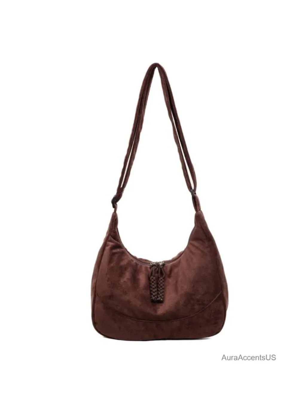 Faux Leather Slouchy Hobo Shoulder Bag Vegan Crossbody Tote Purse