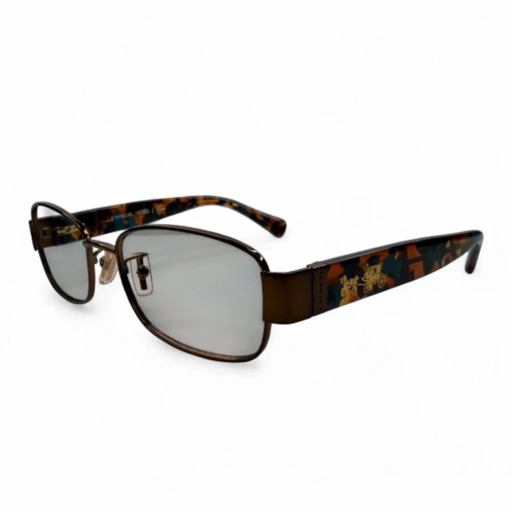 COACH EYEGLASSES HC5075/9244‎ (DARK BROWN/TEAL CONFETTI) 53•17•135 COACH GLASSES